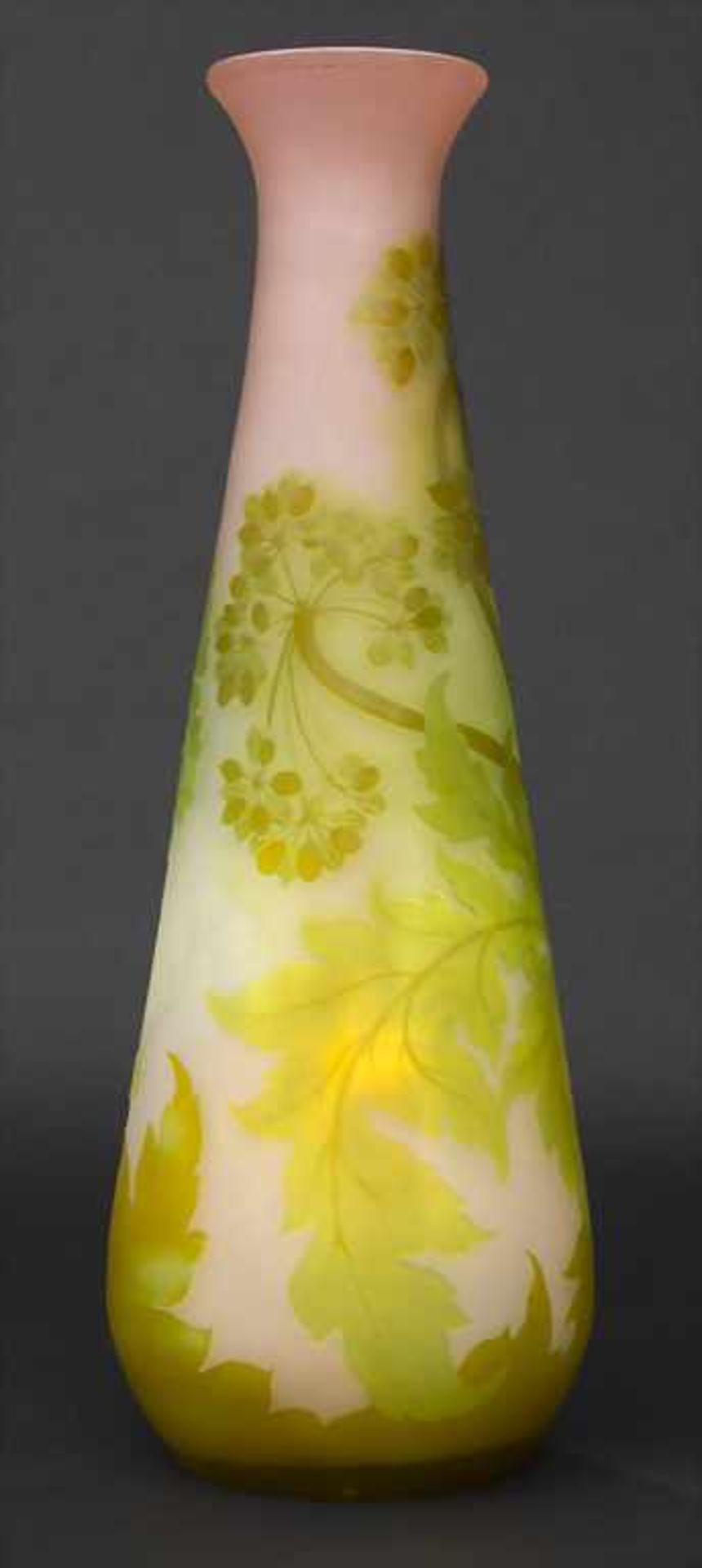 Große Jugendstil Vase / A large Art Nouveau vase, Emile Gallé, Ecole de Nancy, um 1905Material: - Bild 2 aus 7