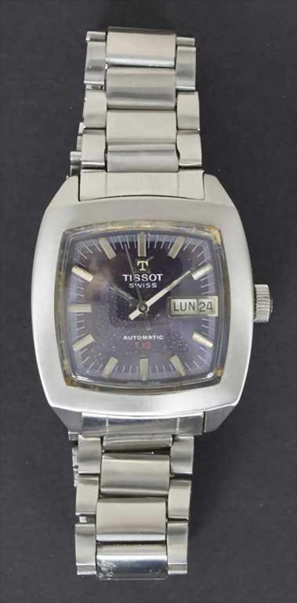 HAU / A men's watch, Tissot, Schweiz/Swiss, um 1970Gehäuse: Stahl, Boden gedrückt,Werk: Automatik - Bild 2 aus 3