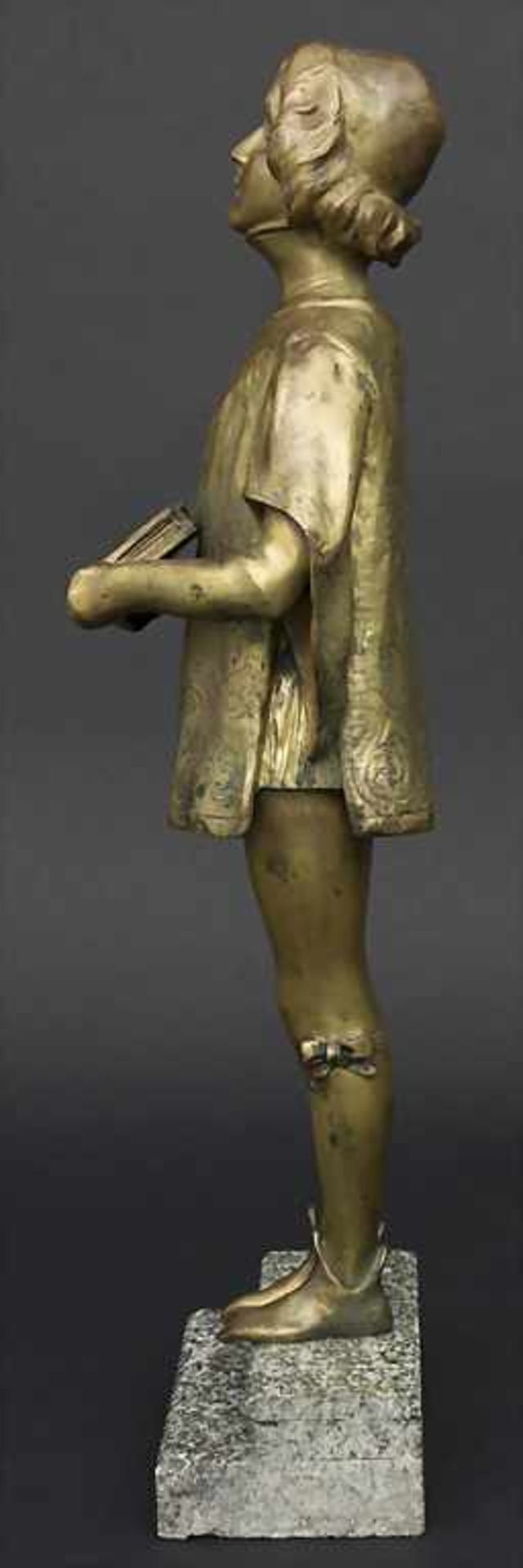 Léon Noël Delagrange (1872-1910), Bronzefigur 'Der königliche Page' / A bronze figure 'The Royal - Image 5 of 6
