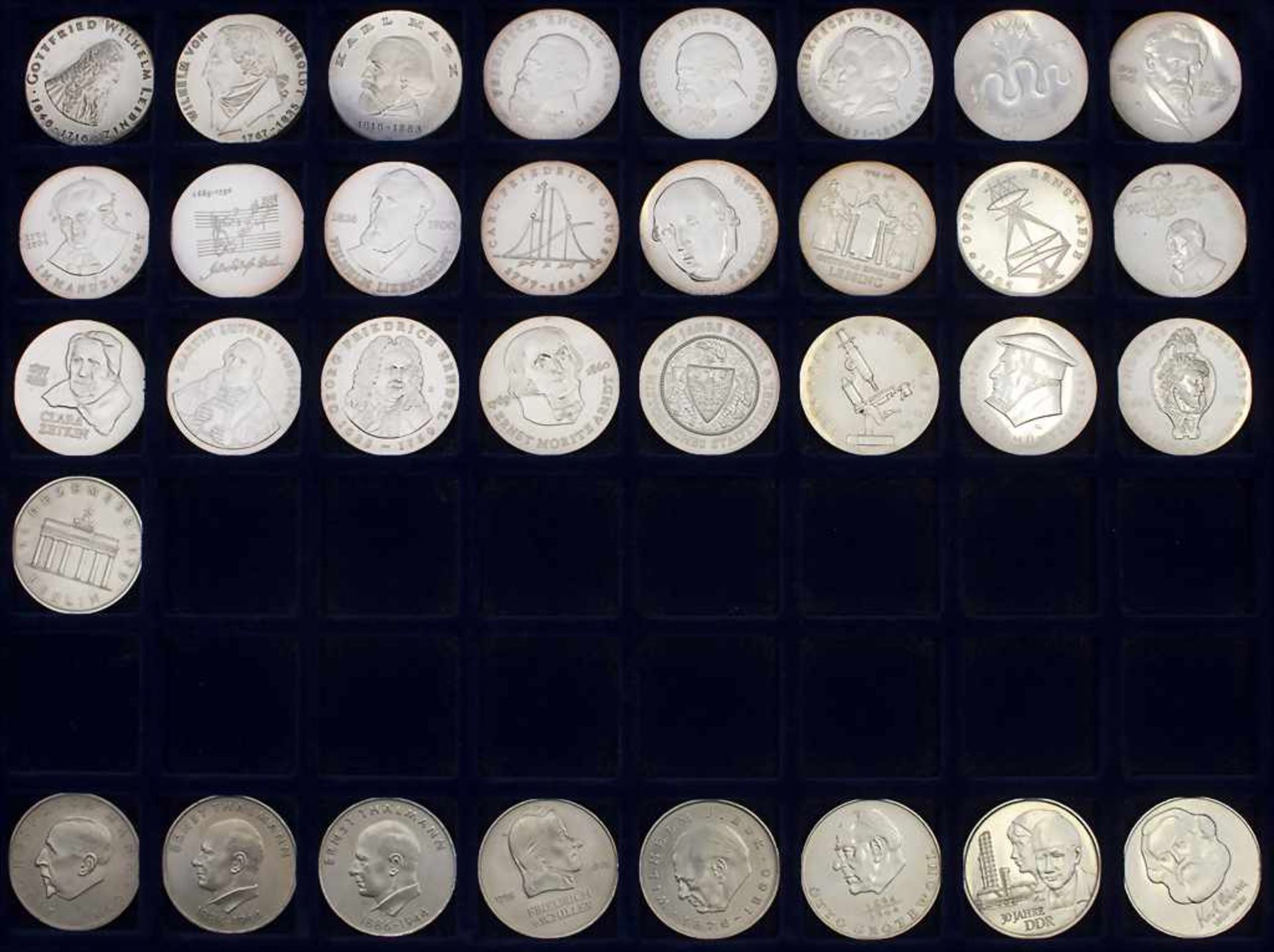 Komplette Sammlung Gedenkmünzen der DDR / Collection commemorative coins of the GDR* 5 Mark: - Bild 5 aus 22
