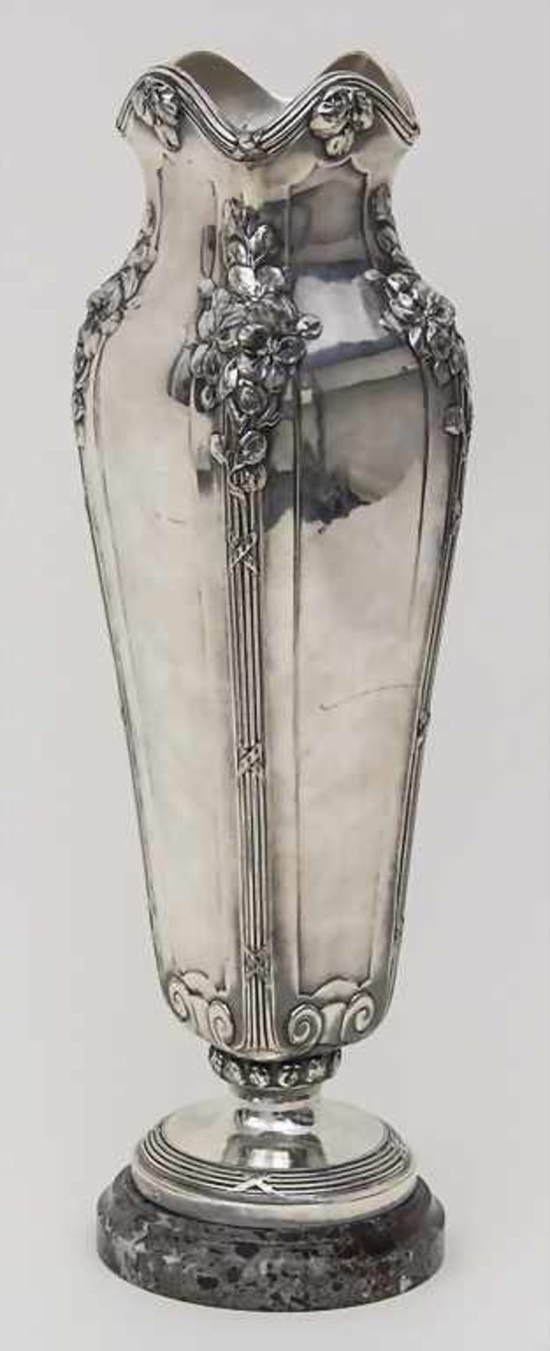 Jugendstil Vase / An Art Nouveau vase, Christofle, Gallia, um 1910Material: Gallia Metall, - Bild 2 aus 3