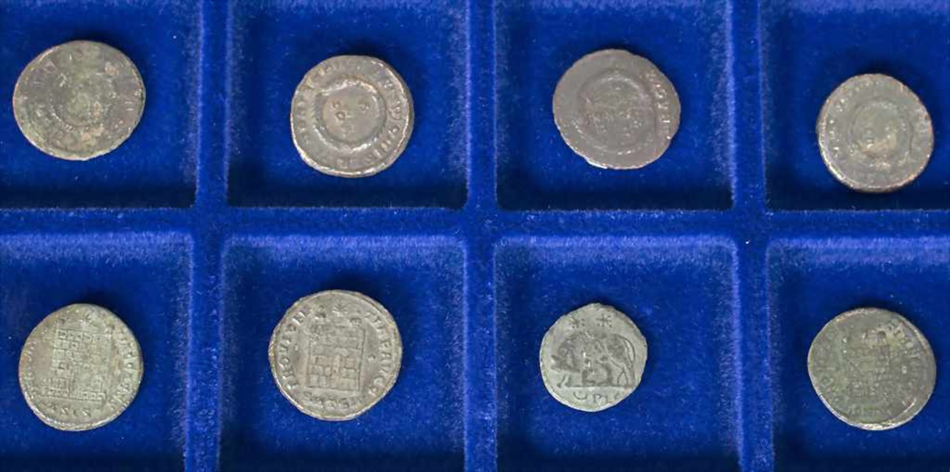 48 Römische Münzen / 48 Roman coinsMaterial: Bronze,Durchmesser: ca. 14 - 21 mm,Zustand: gut, alt - Bild 3 aus 3
