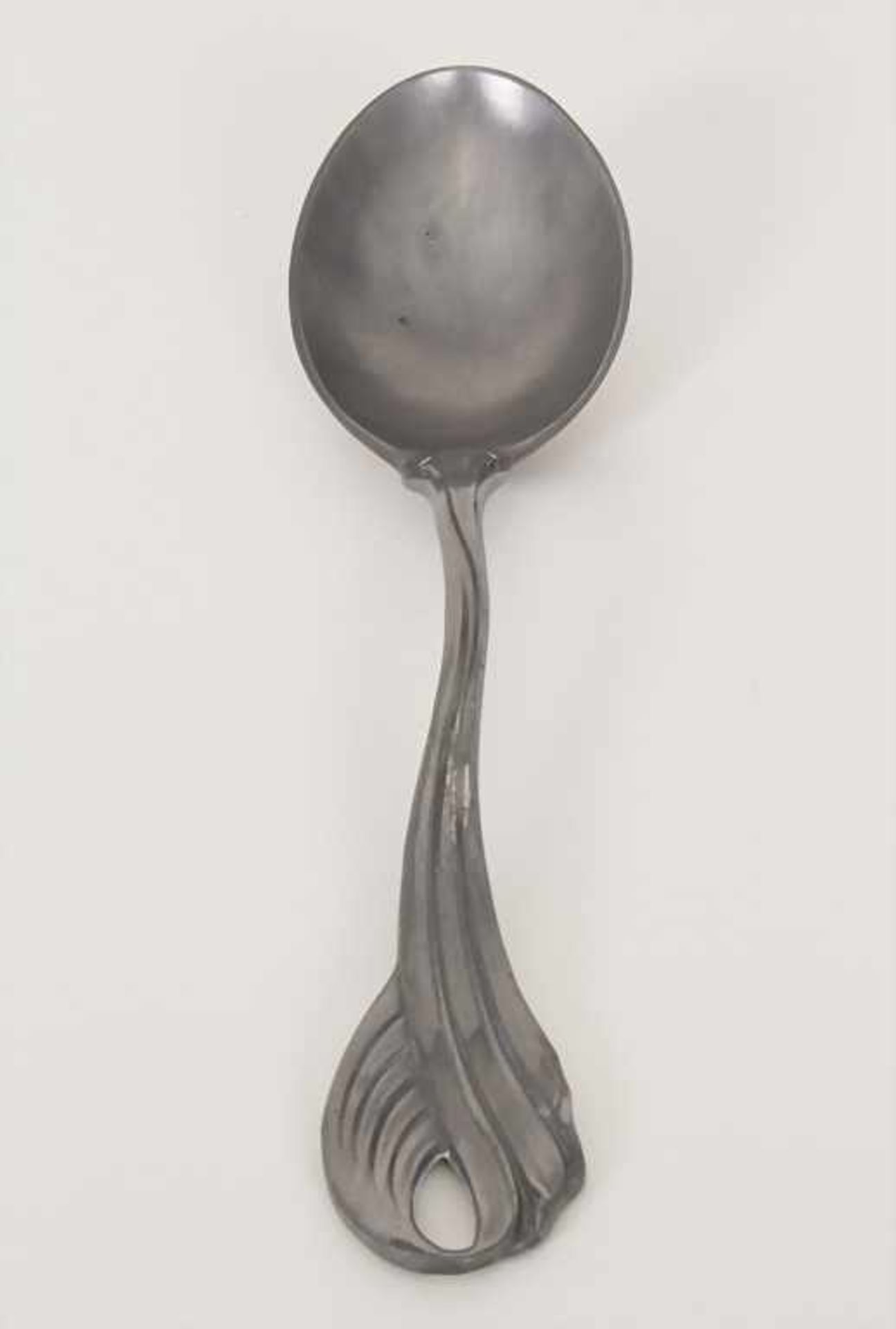 Jugendstil Sauciere mit Löffel / An Art Nouveau sauce boat with serving spoon, Orivit, Köln um - Image 8 of 9