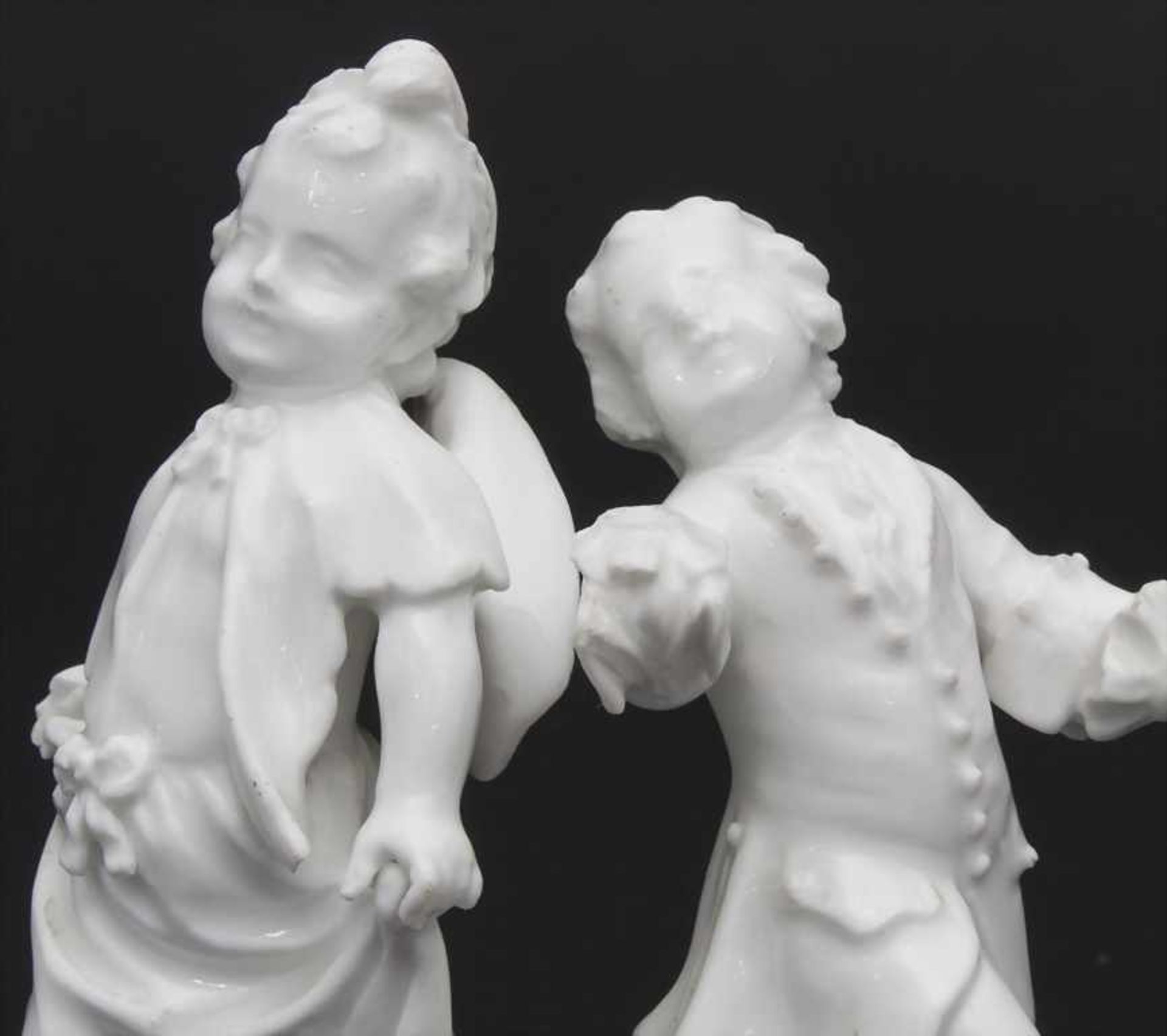 2 tanzende Kinder / A dancing boy and girl, wohl Michel Victor Acier, Meissen, um 1760Material: - Bild 6 aus 6