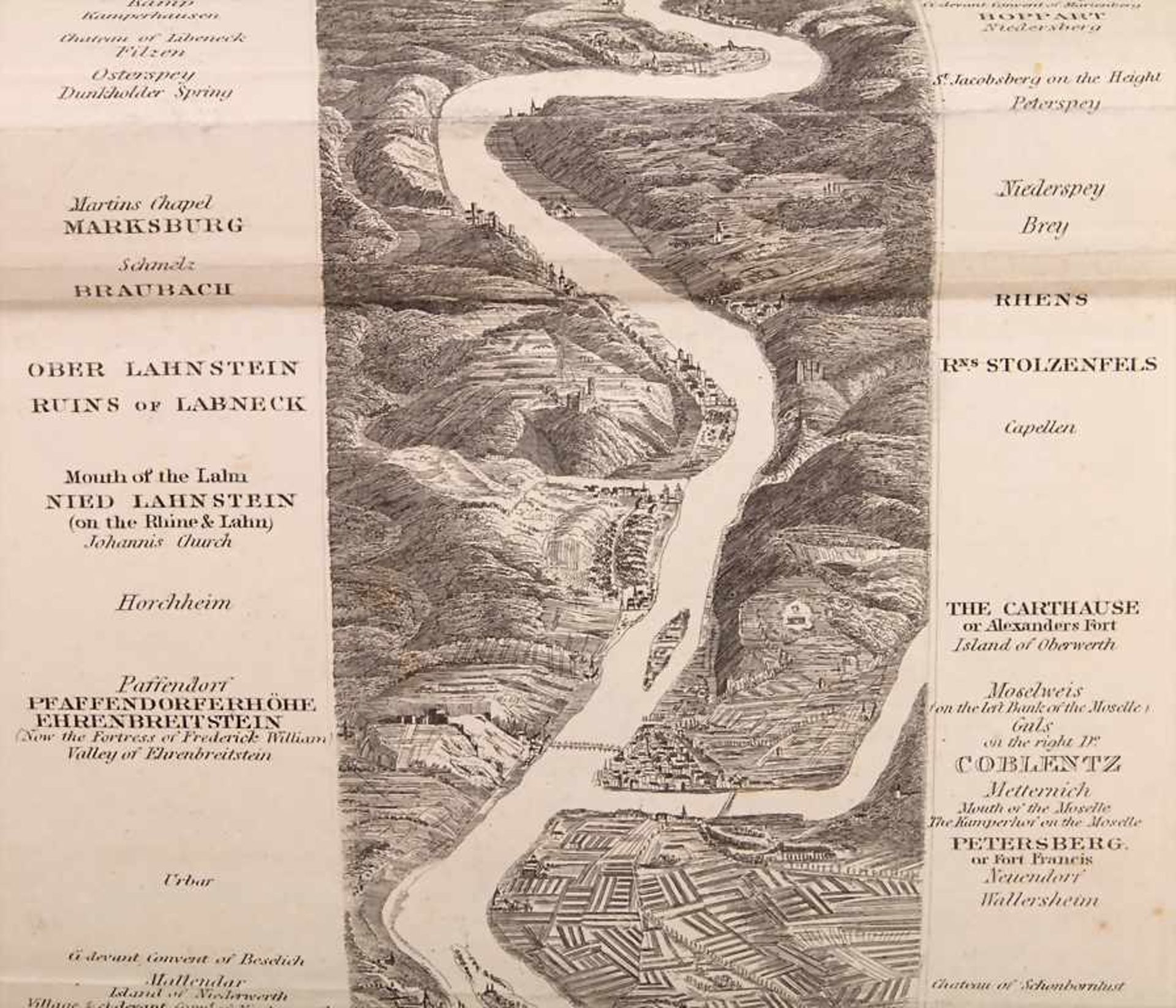 Leporello 'Ansicht des Rheins' / A leporello 'View of the river Rhine', um 1850Nach William - Image 3 of 3