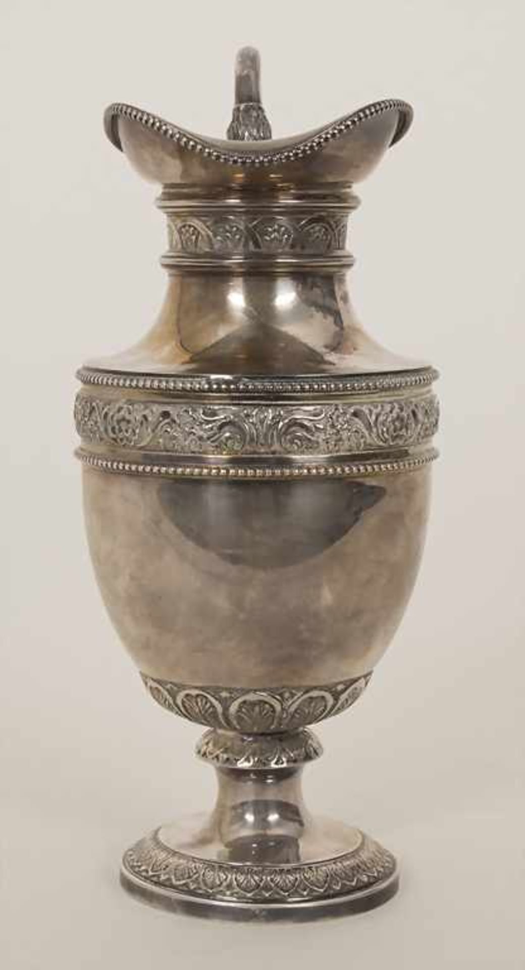 Weinkrug / A silver vine jug, Brüssel / Brussels, um 1920Material: Silber 835/1000,Punzierung: A - Image 2 of 8