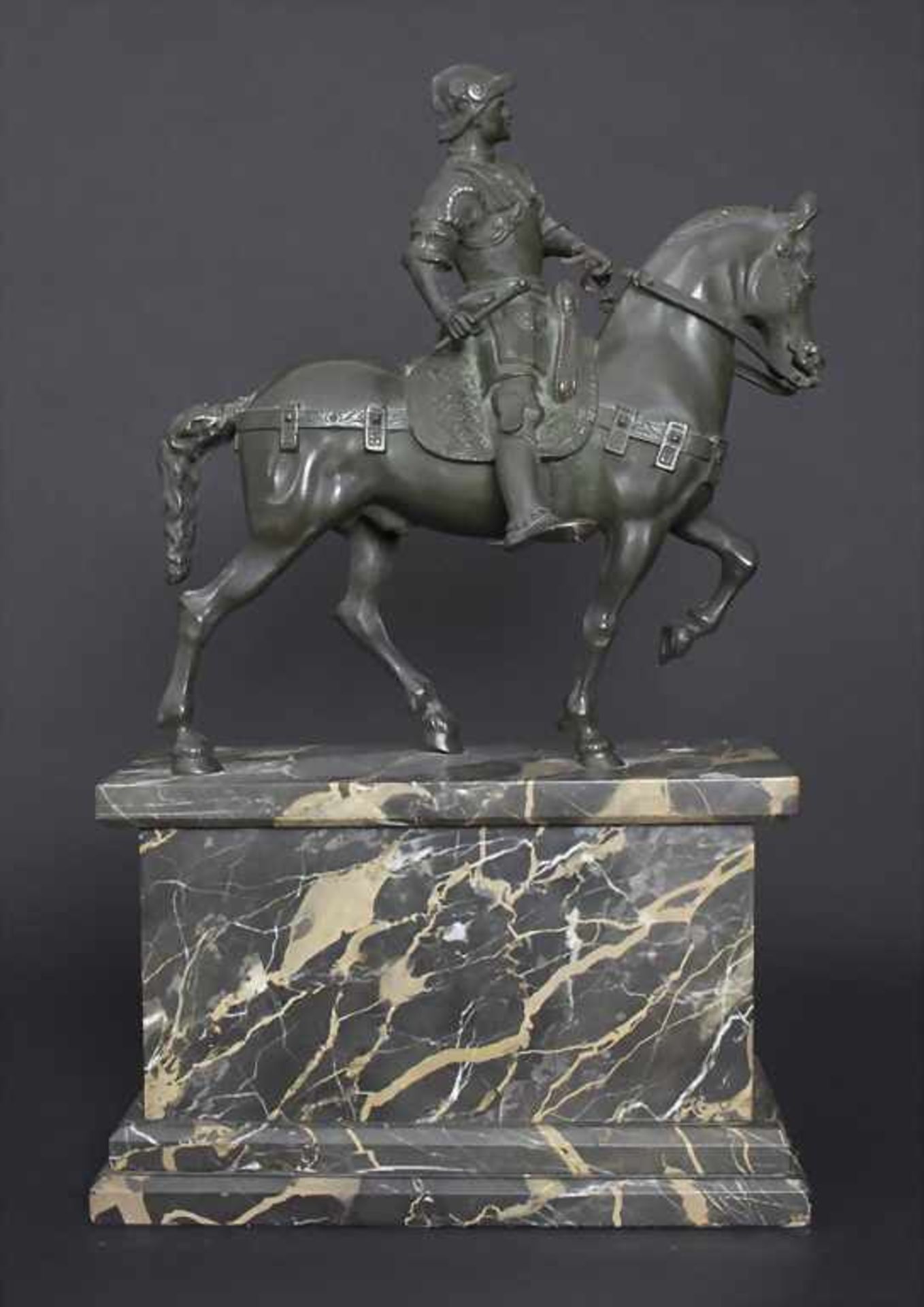 Römischer Kaiser zu Pferd / A Roman emperor on horseback, deutsch, um 1930Material: Bronze,