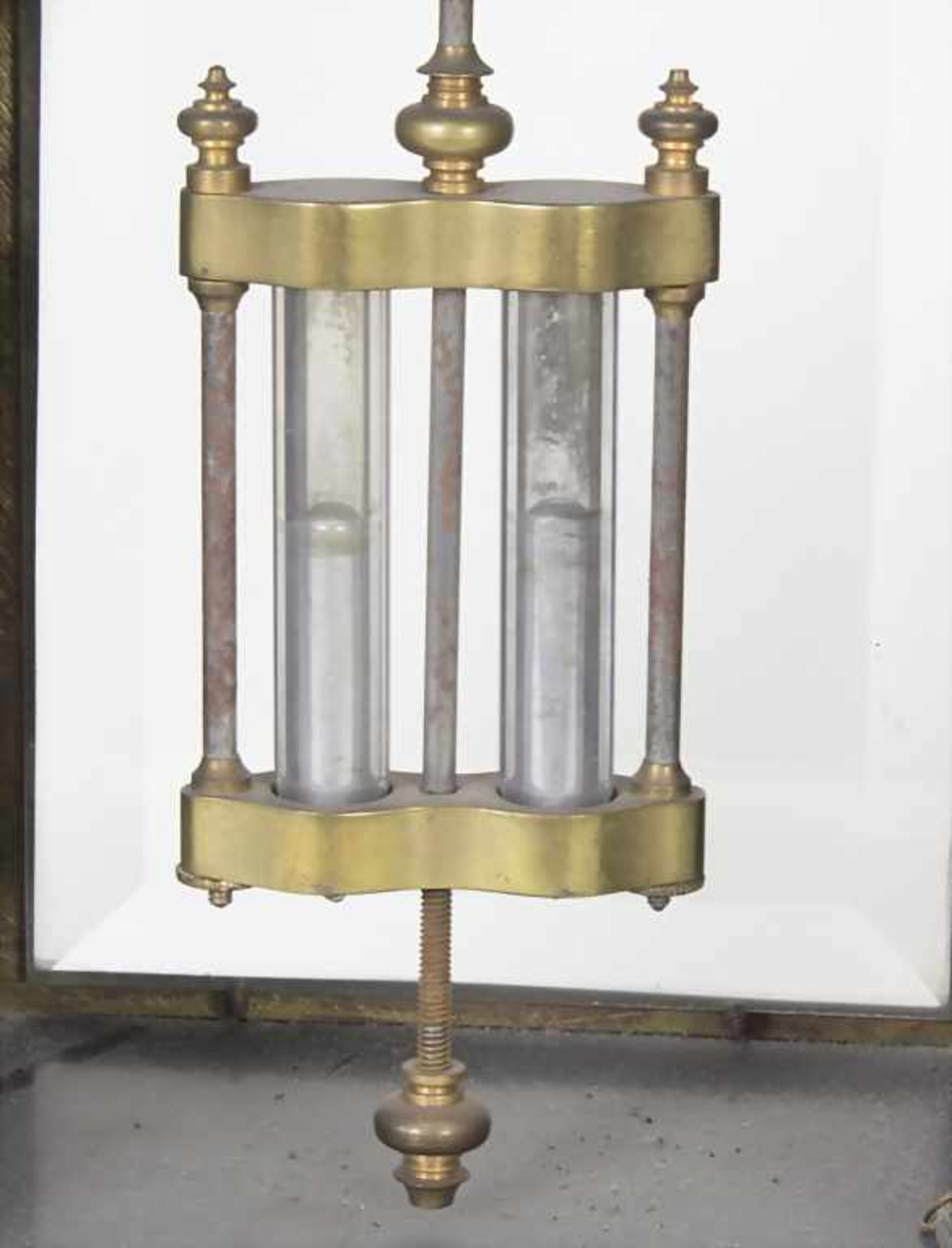 Kaminuhr, A table clock, Frankreich um 1900Gehäuse: Marmor in unt. Farben,Uhrwerk: - Bild 5 aus 8