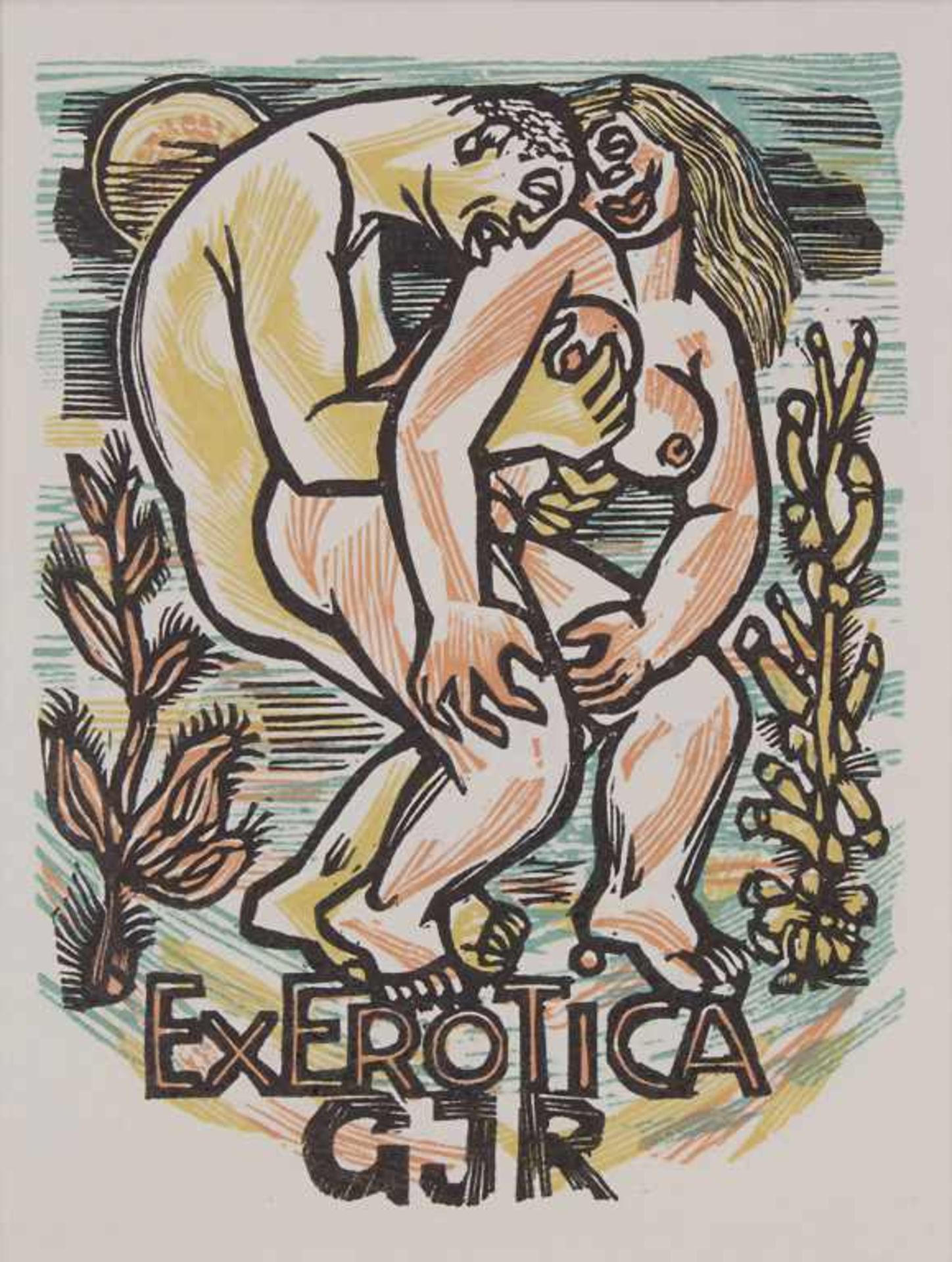Umfangreiche Sammlung Exlibris / A collection Exlibris, 20. Jh.Zahlreiche erotische Darstellungen, - Bild 3 aus 7