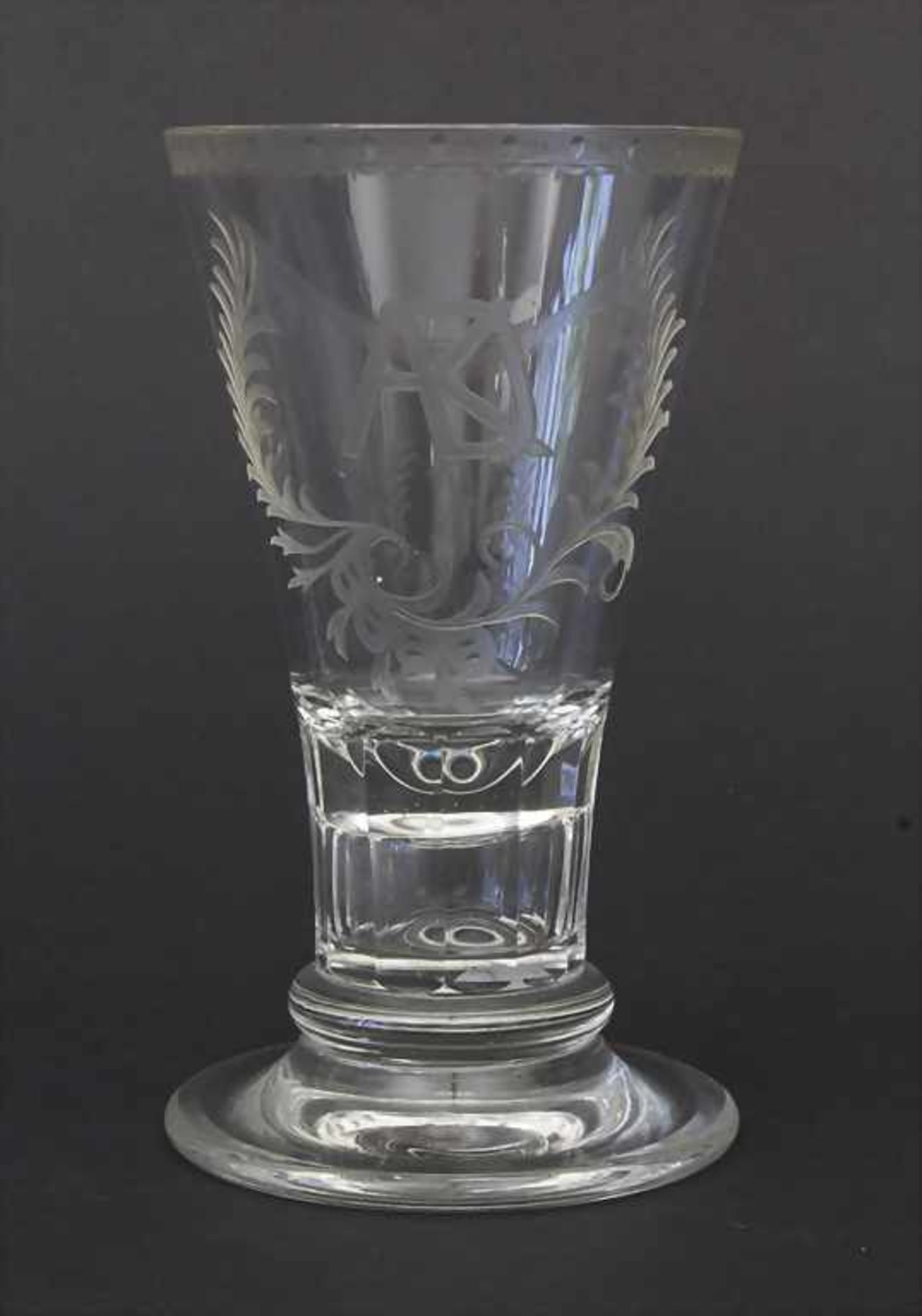 2 Kelchgläser / 2 glasses, J. & L. Lobmeyr, Wien, um 1880Material: farbloses Glas mit - Bild 2 aus 5