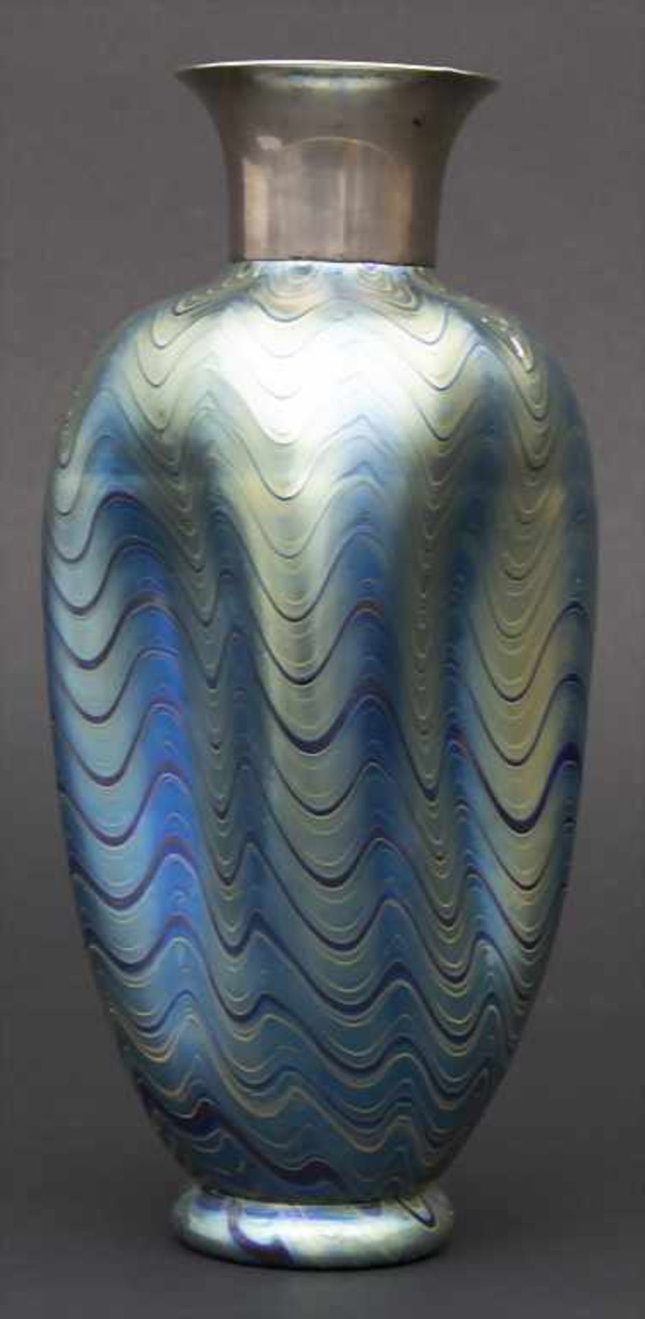 Jugendstil Ziervase, Cobalt Phänomen (Gre 6893), Klostermühle, Johann Loetz Wwe, um 1899, (wohl - Image 2 of 5