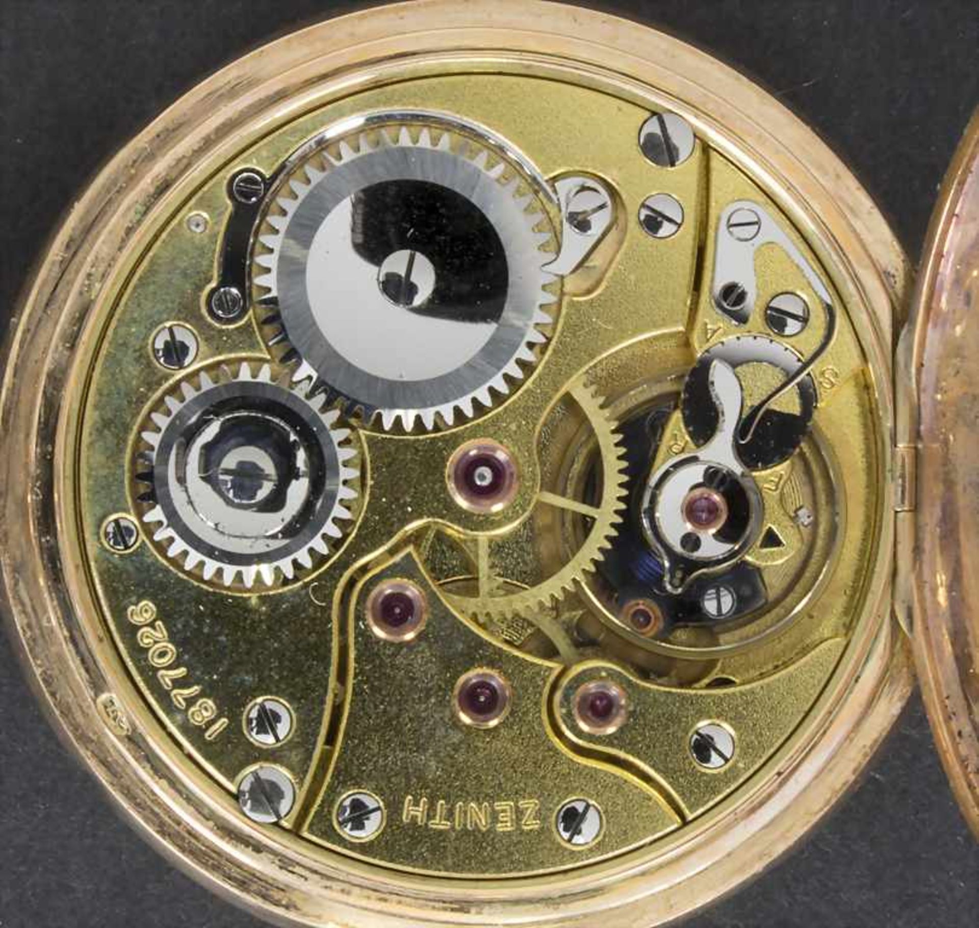 Taschenuhr Savonette / Pocket Watch, Zenith, Schweiz, um 1920Hersteller: ZenithMaterial: Gehäuse - Bild 2 aus 3