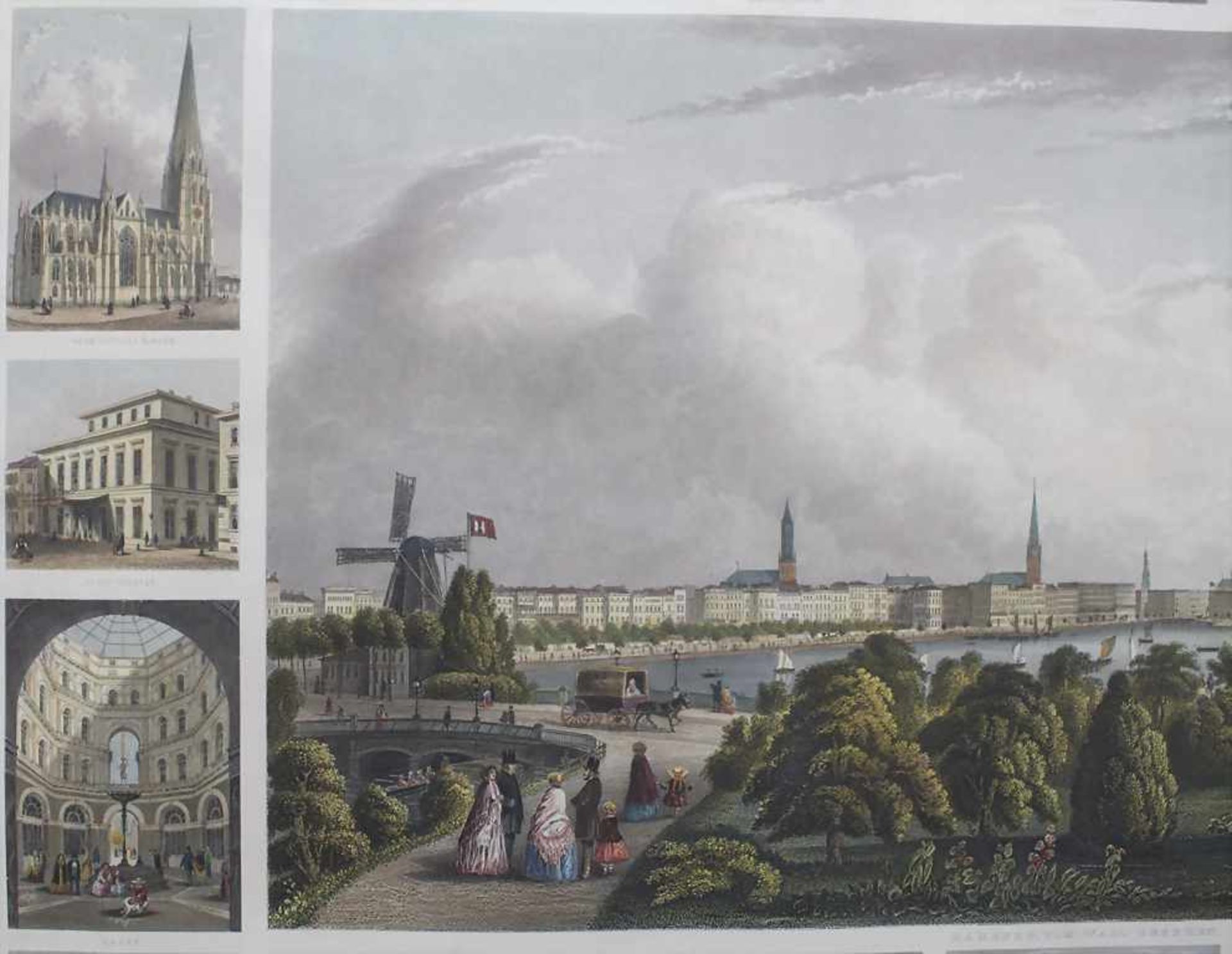 J. Gray (19. Jh.), Historische Ansichten Hamburgs / Historic views of HamburgDarstellung: Hauptbild: - Image 3 of 4