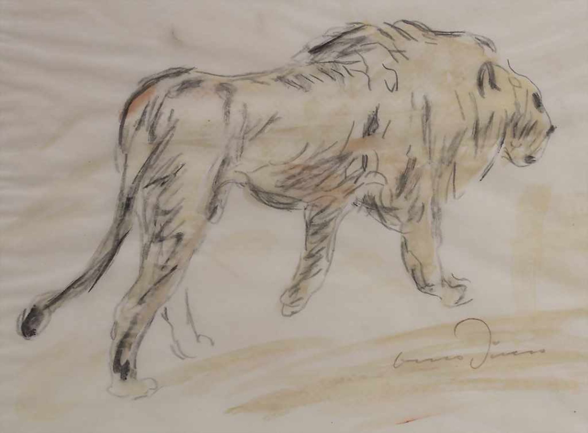 Otto Dill (1884-1957) (Zuschreibung / Attributed), 'Schreitender Tiger' / 'A pacing tiger'Technik: