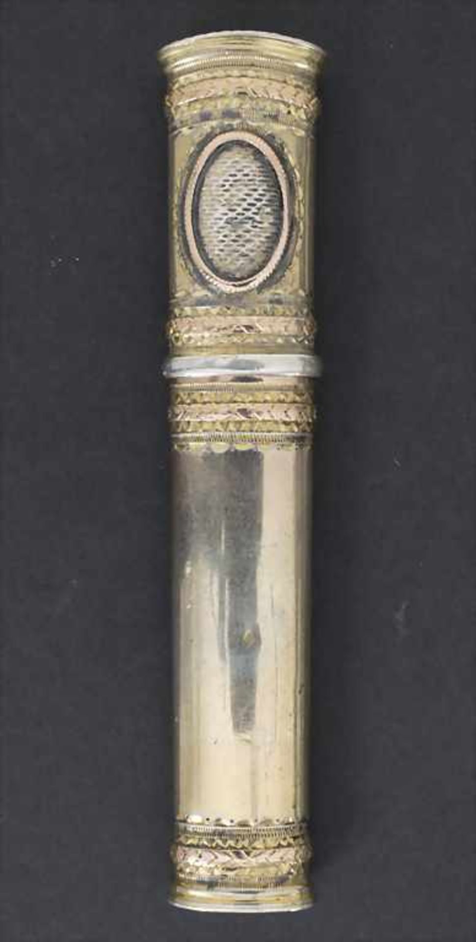 Empire Nadeletui in Silber und Gold / An Empire silver and gold needle case, Frankreich, um