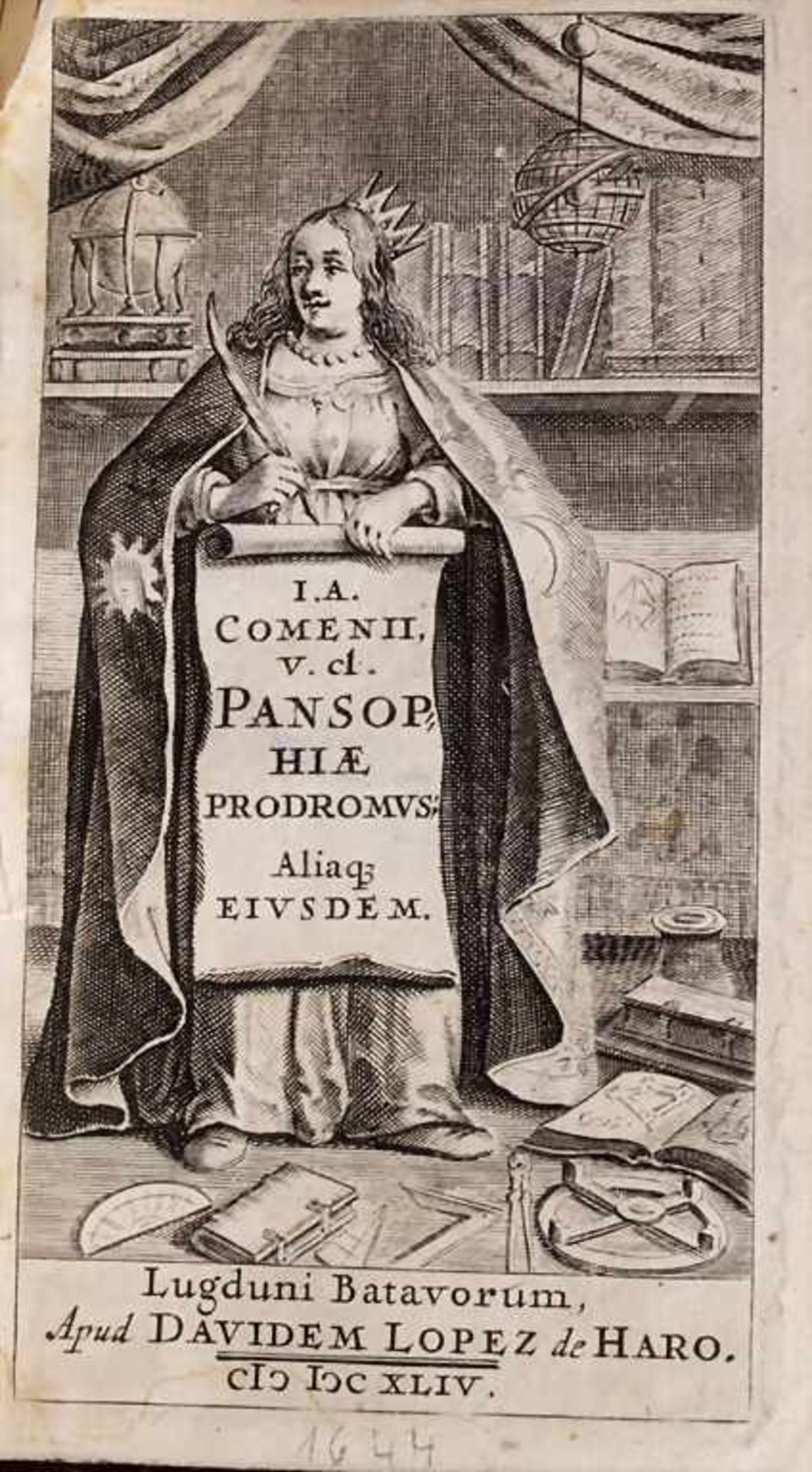 Ioannis Amos Comenius, Sammelband mit 4 Bänden, 1644-1663Bestehend aus den Bänden:Pansophiae - Image 2 of 5