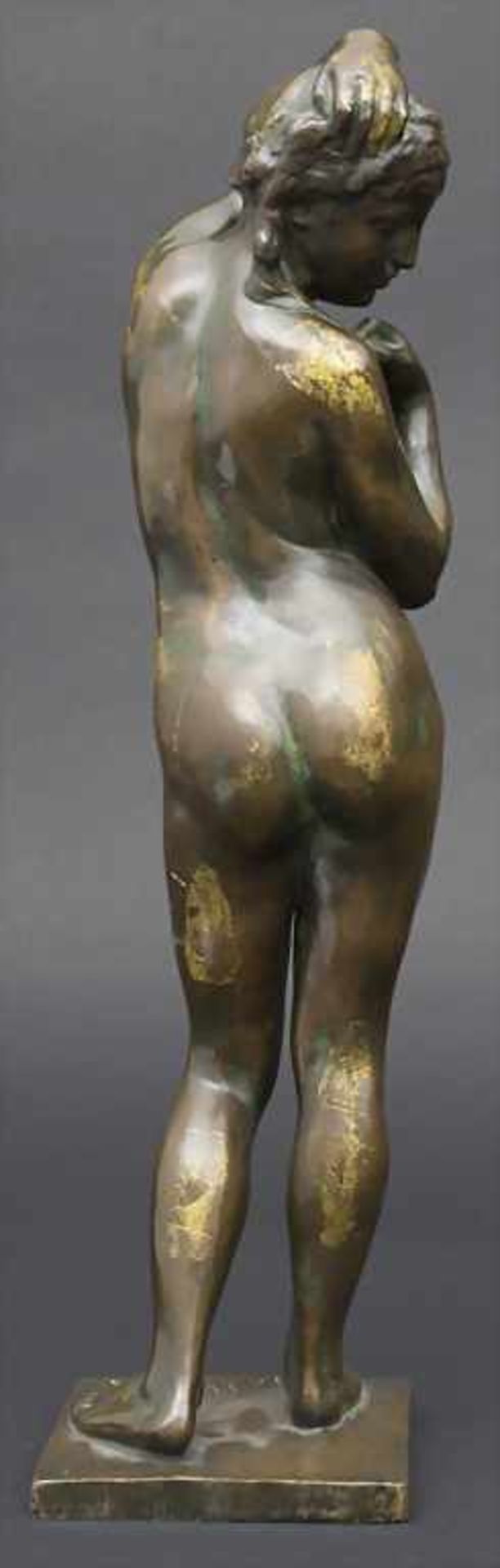 Frans Huygelen 1878-1940, Jugendstil Bronze, Weiblicher Akt / An Art Nouveau bronze sculpture of a - Image 3 of 6