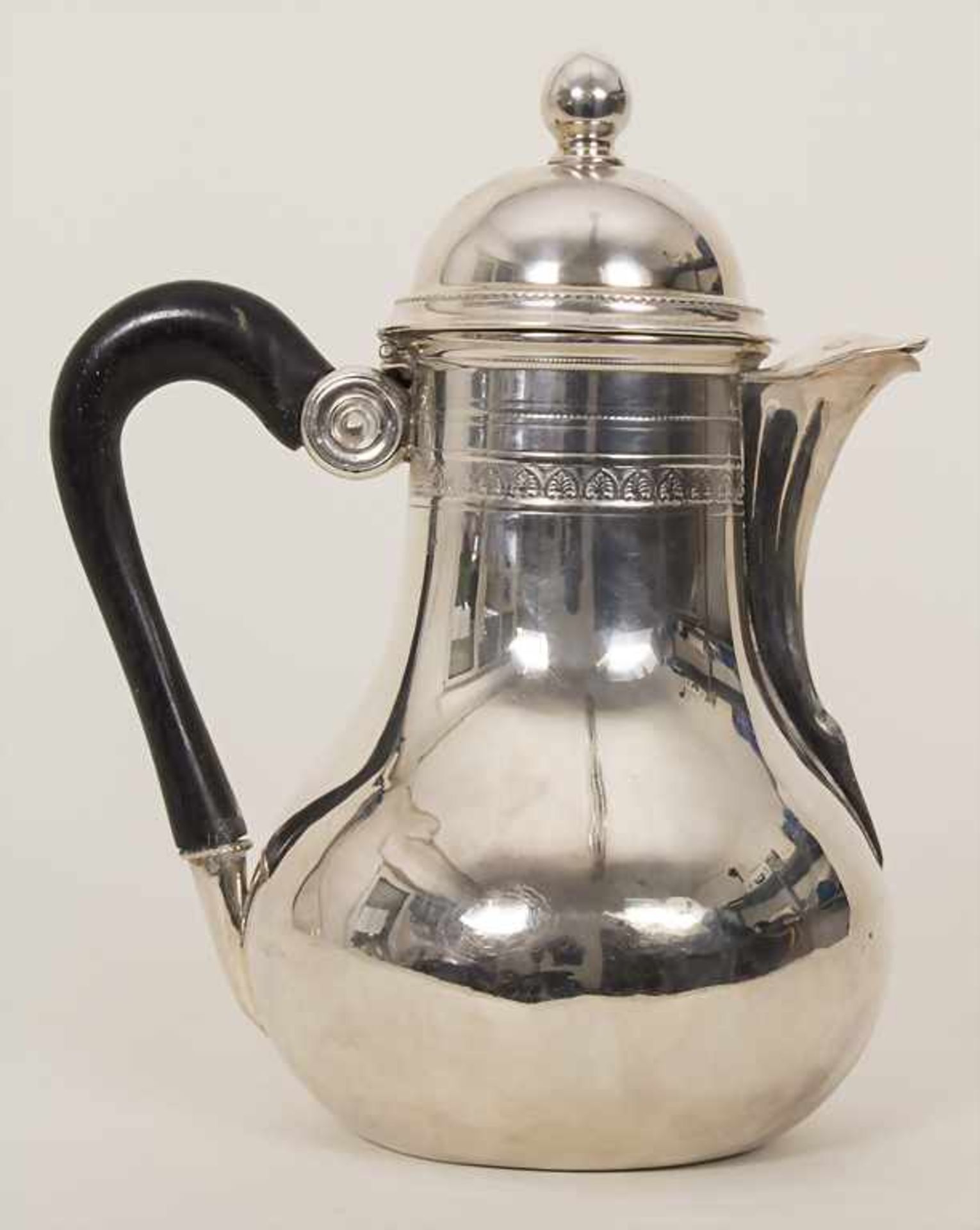 Empire Teekanne / A silver tea pot, wohl Gent / Gand, 19. Jh.Material: Silber 812/1000,Punzierung: - Image 3 of 7