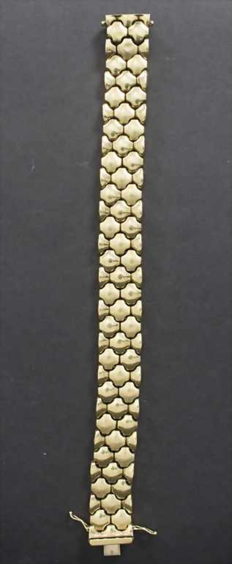 Goldarmband / A gold braceletMaterial: Gelbgold 585/000 14 Kt, Länge: 20,5 cm,Gewicht: 34,7 g,