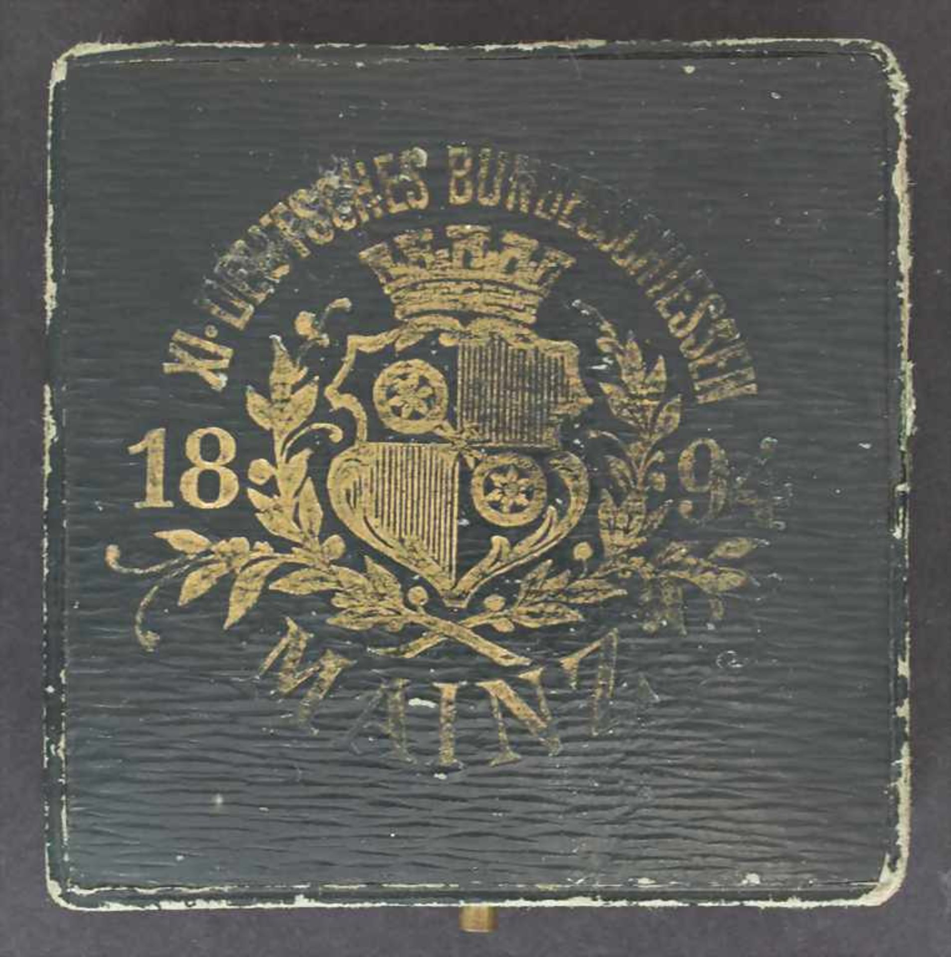 Schützenmedaille Mainz / A shooting medal of Mainz, 1894Material: wohl Silber, ungemarkt,Avers: - Image 3 of 3