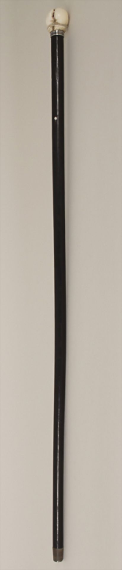 Flanierstock Erotika / An erotica cane, England, um 1900Material: kugeliger Knauf aus beschnitztem - Bild 6 aus 6