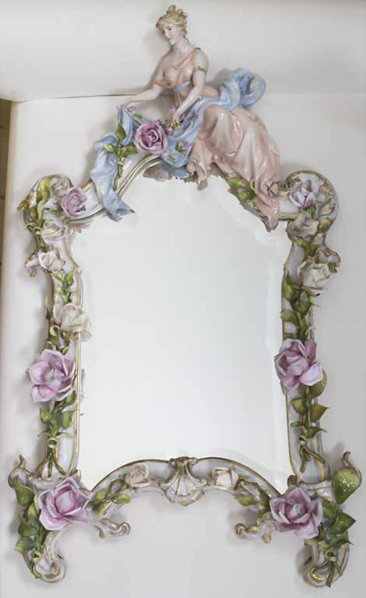 Wandspiegel mit Allegorie 'Flora' / A mirror with allegory 'Flora', wohl Frankreich, um - Bild 3 aus 12