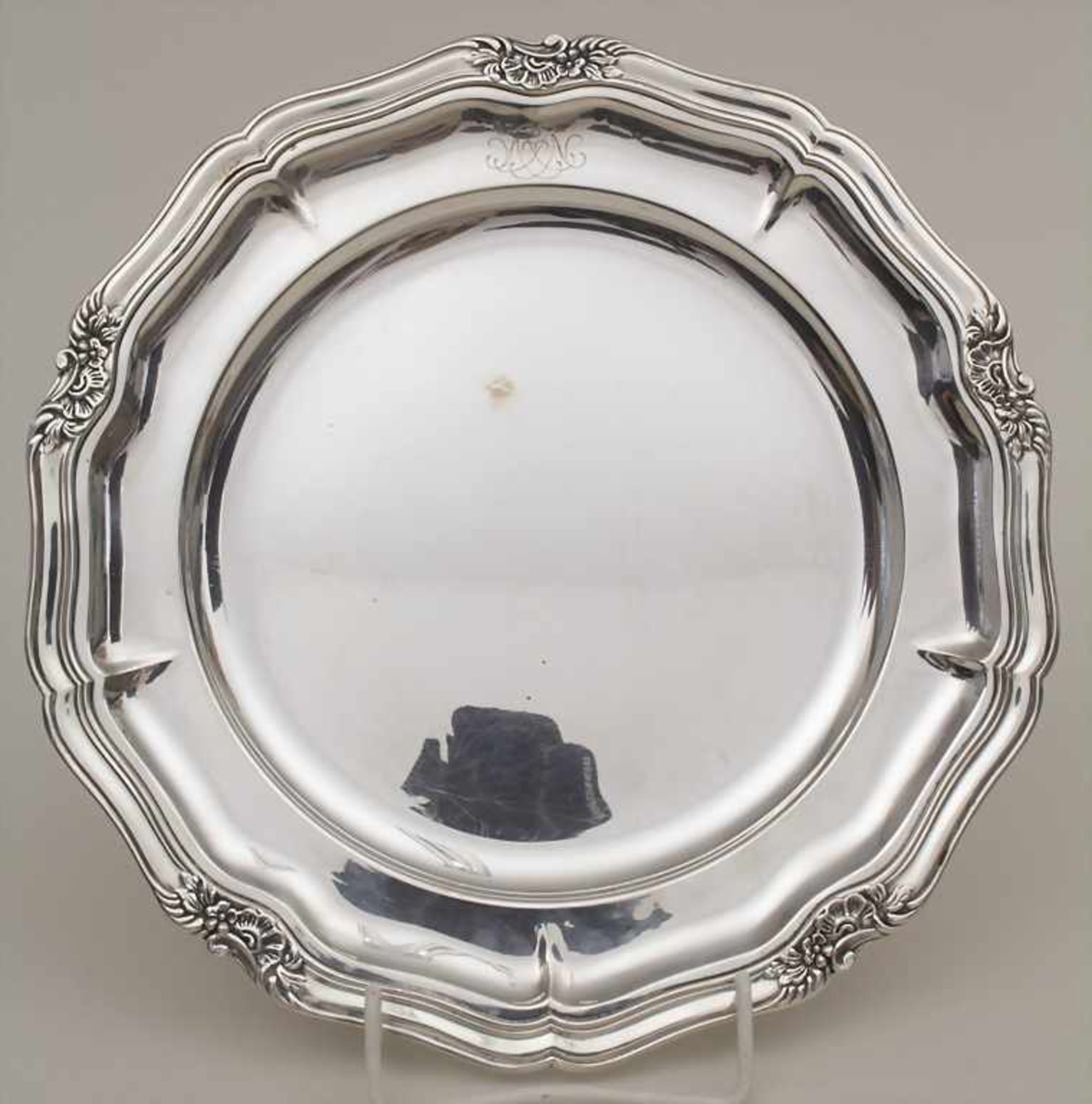 8 Platzteller / 8 silver underplates, Carl M. Cohr, Fredericia, Dänemark / Denmark, 1936Material: - Image 3 of 25