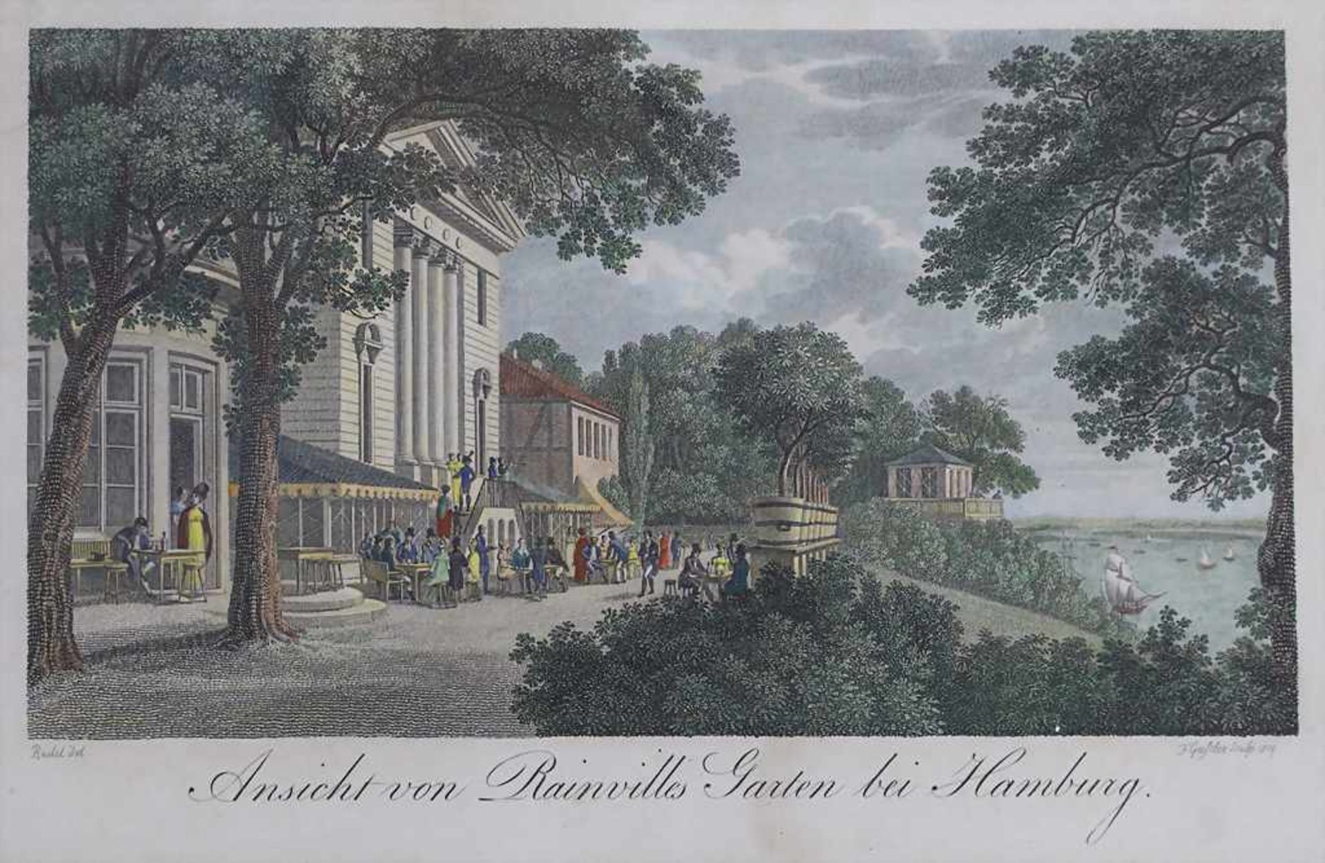 Anton Radl (1774-1852), 3 historische Ansichten Hamburgs / A set of 3 historic Hamburg viewsTitel: - Image 2 of 5