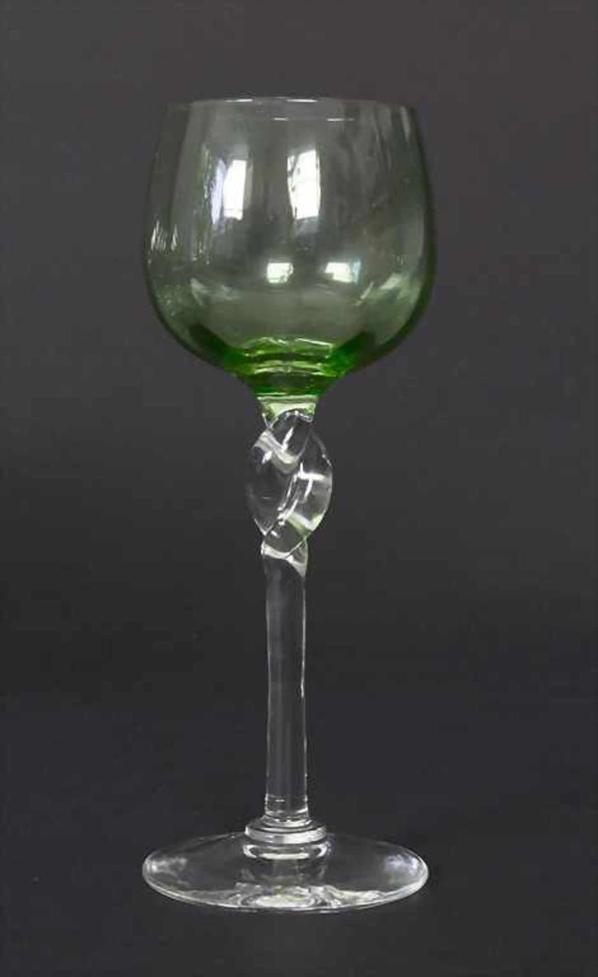 9 Jugendstil Weingläser / 6 Art Nouveau wine glasses, deutsch, um 1900Material: farbloses, - Image 2 of 2