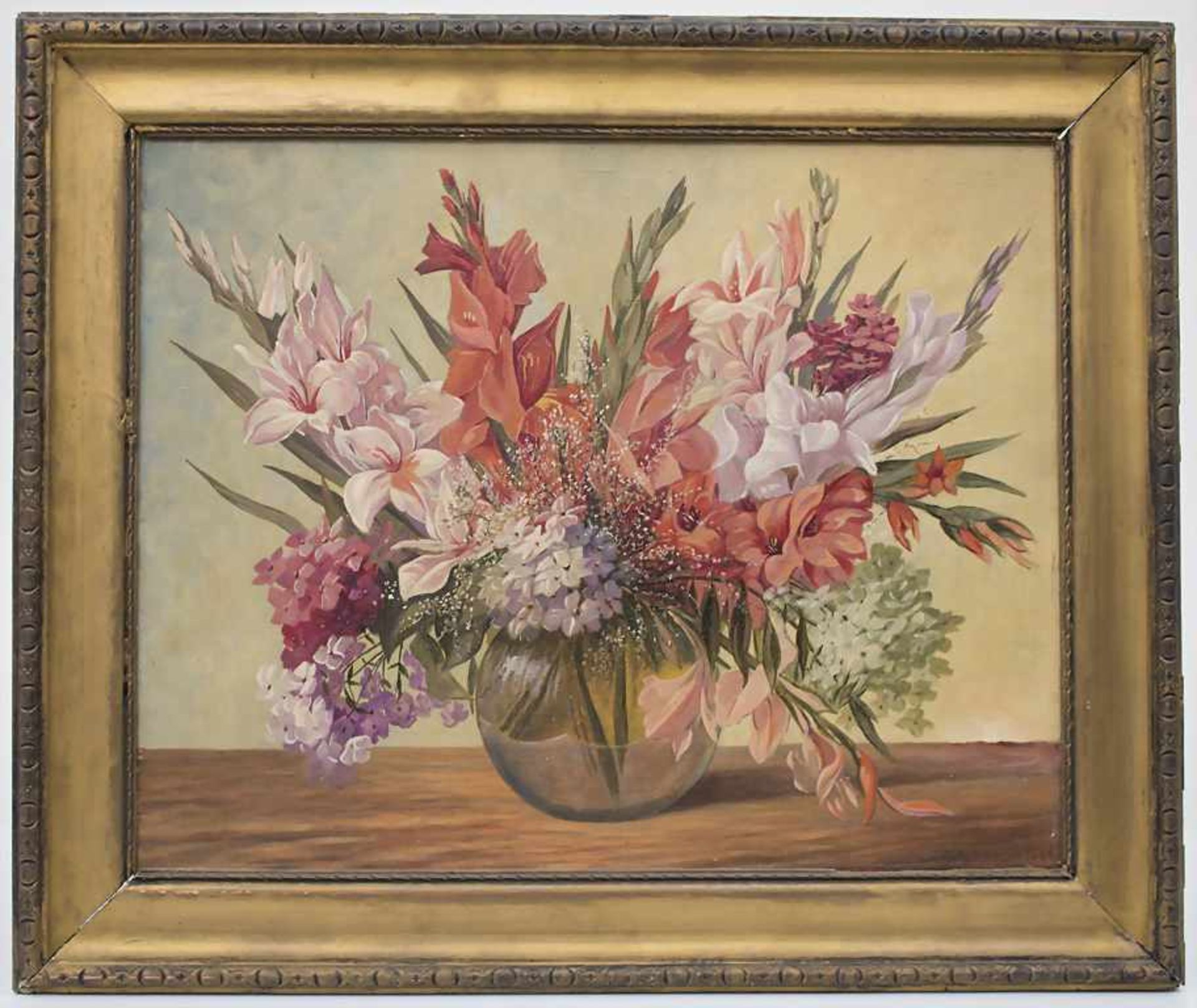 S.V. Wunram (tätig um 1941), 'Blumenstrauß in Glasvase' / 'A flower bouquet in a glass vase'Technik: - Image 2 of 4