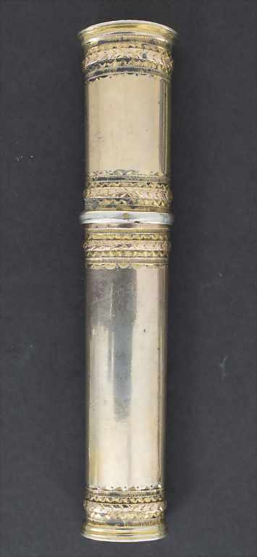 Empire Nadeletui in Silber und Gold / An Empire silver and gold needle case, Frankreich, um - Image 2 of 3