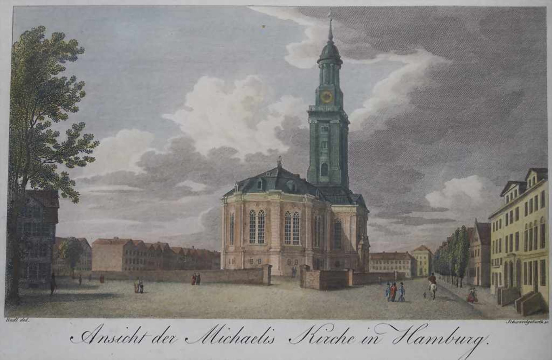 Anton Radl (1774-1852), 3 historische Ansichten Hamburgs / A set of 3 historic Hamburg viewsTitel: - Image 4 of 5