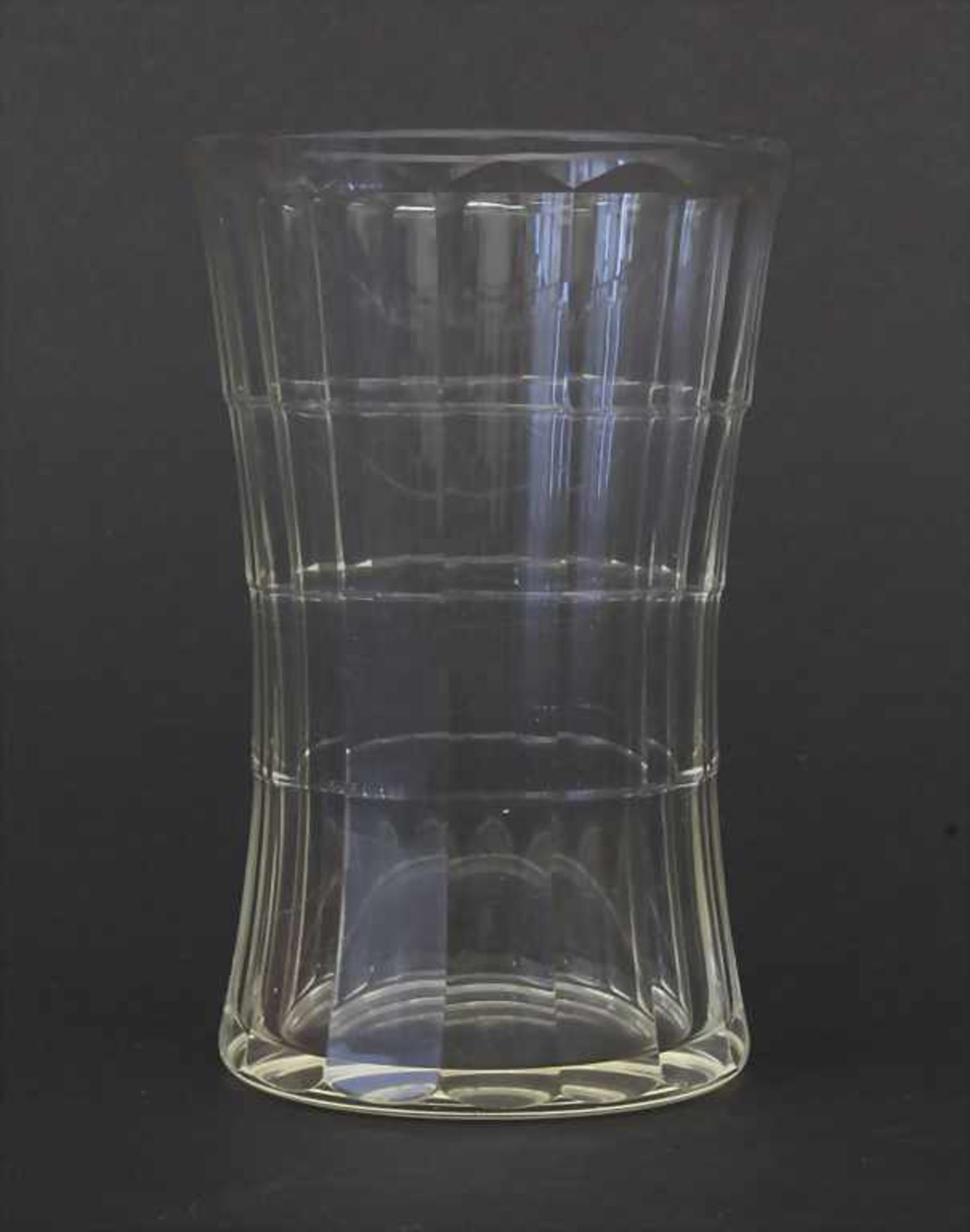 Jugendstil Becher / An Art Nouveau beaker, Emil Hoppe (1876-1957), um 1900Material: Klarglas,