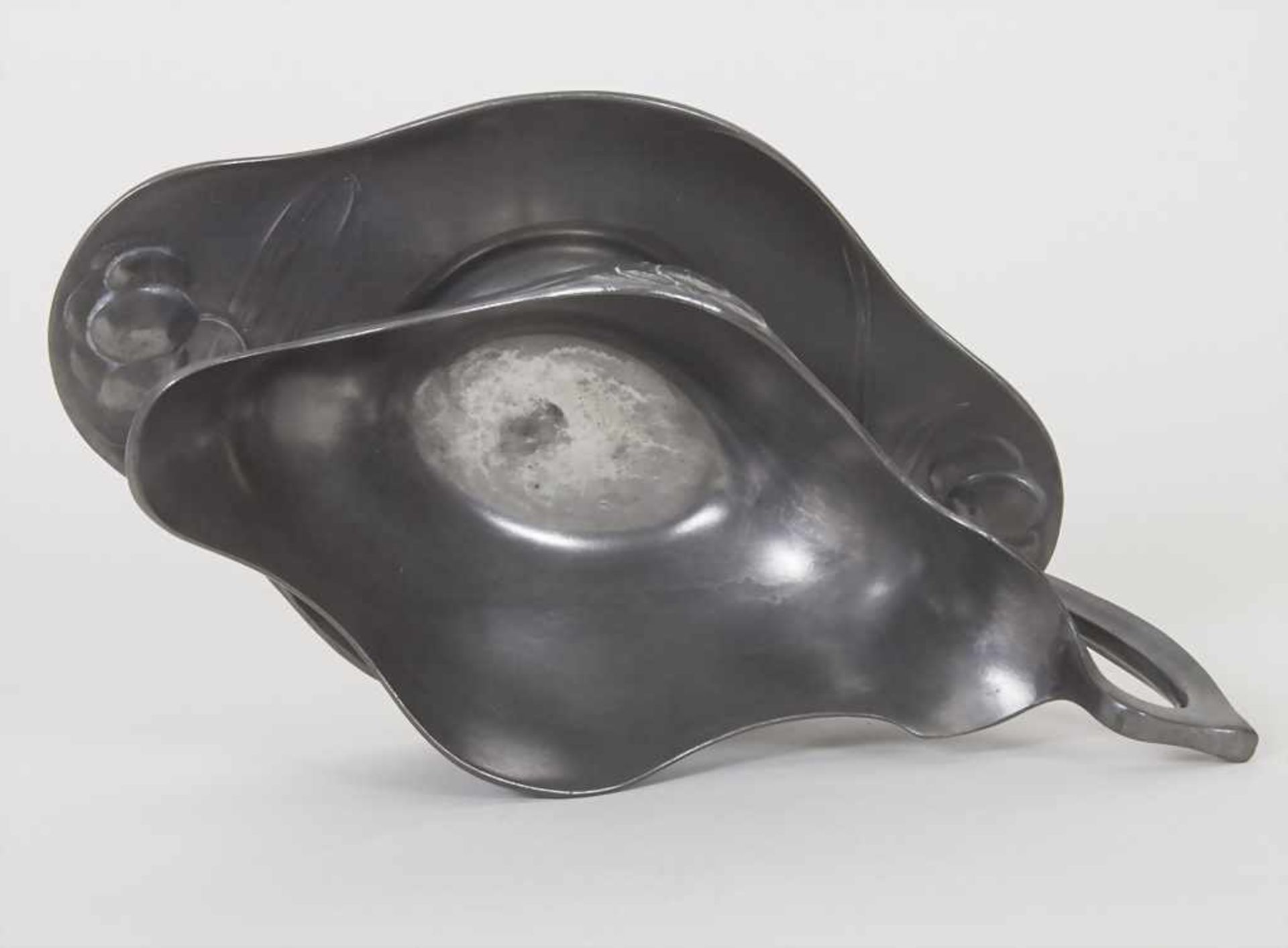 Jugendstil Sauciere mit Löffel / An Art Nouveau sauce boat with serving spoon, Orivit, Köln um - Image 5 of 9