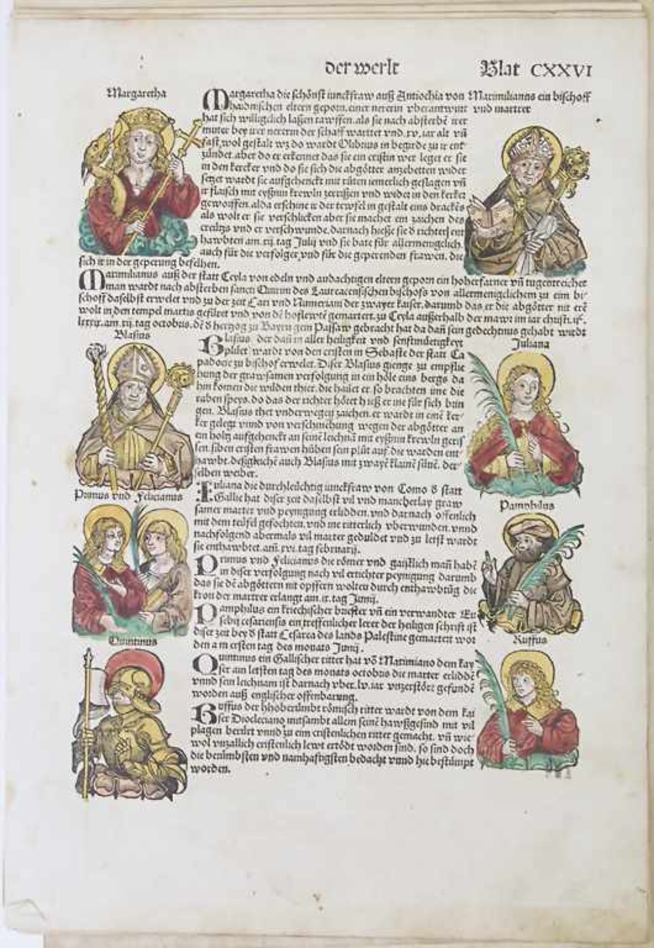 Hartmann Schedel (1140-1514), 34 Blätter aus: Schedelsche Weltchronik / 34 sheets from 'Schedel'sche - Image 2 of 3