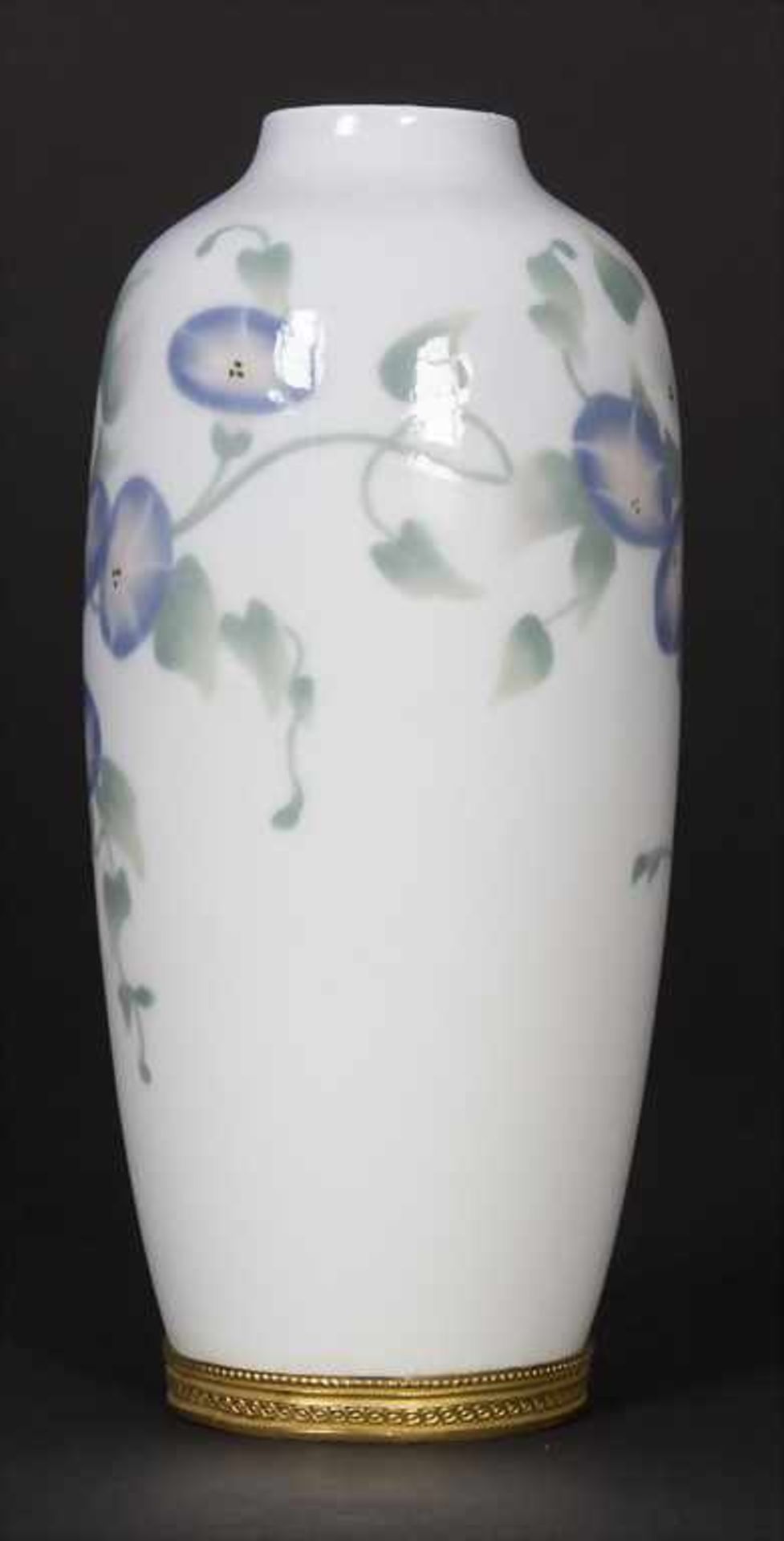 Jugendstil Vase mit Prunkwinde / An Art Nouveau vase with Morning Glory flowers, Metzler & - Image 4 of 7