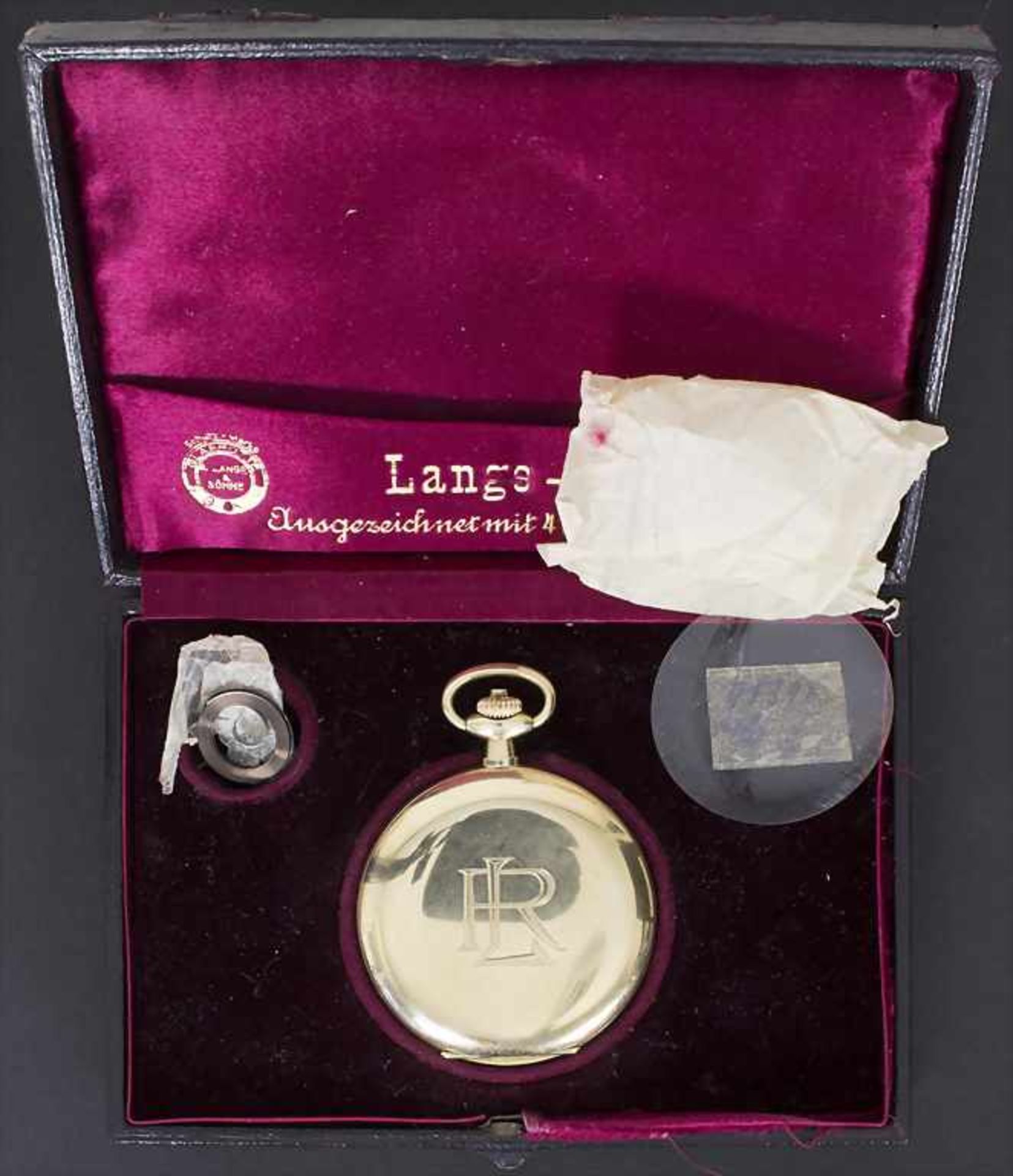 Taschenuhr Savonette / Pocket Watch, A. Lange & Söhne, Glashütte in Sachsen, ca. 1938Hersteller: - Image 7 of 7