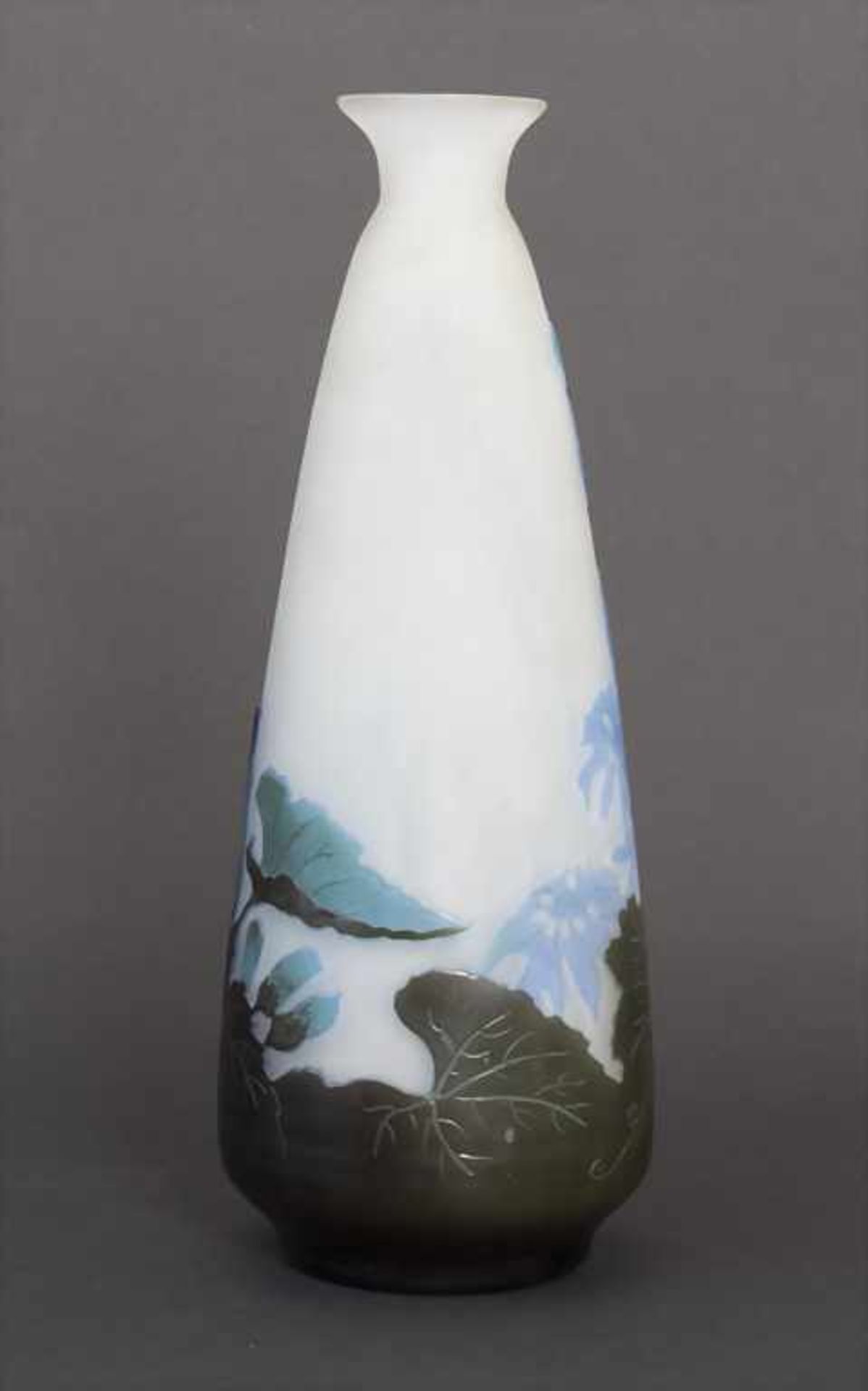 Jugendstil Vase mit Anemonen / An Art Nouveau vase with anemones, Emile Gallé, Ecole de Nancy, - Image 3 of 7