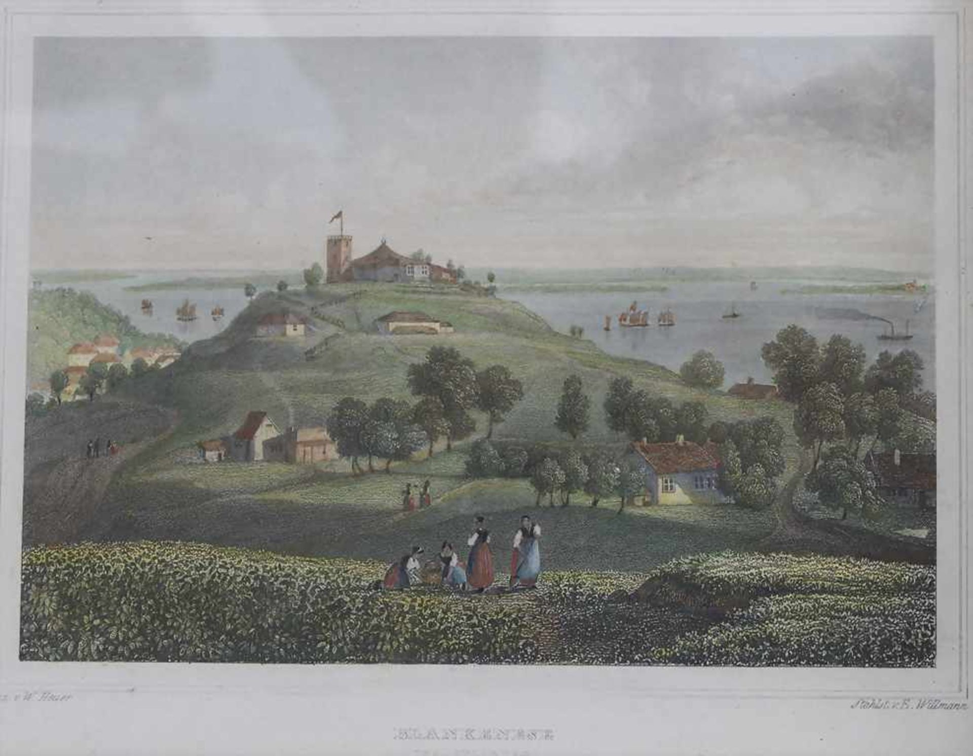 Konvolut 3 historische Ansichten Hamburgs / A set of 3 historic views of HamburgTitel: Blankenese, - Image 3 of 4