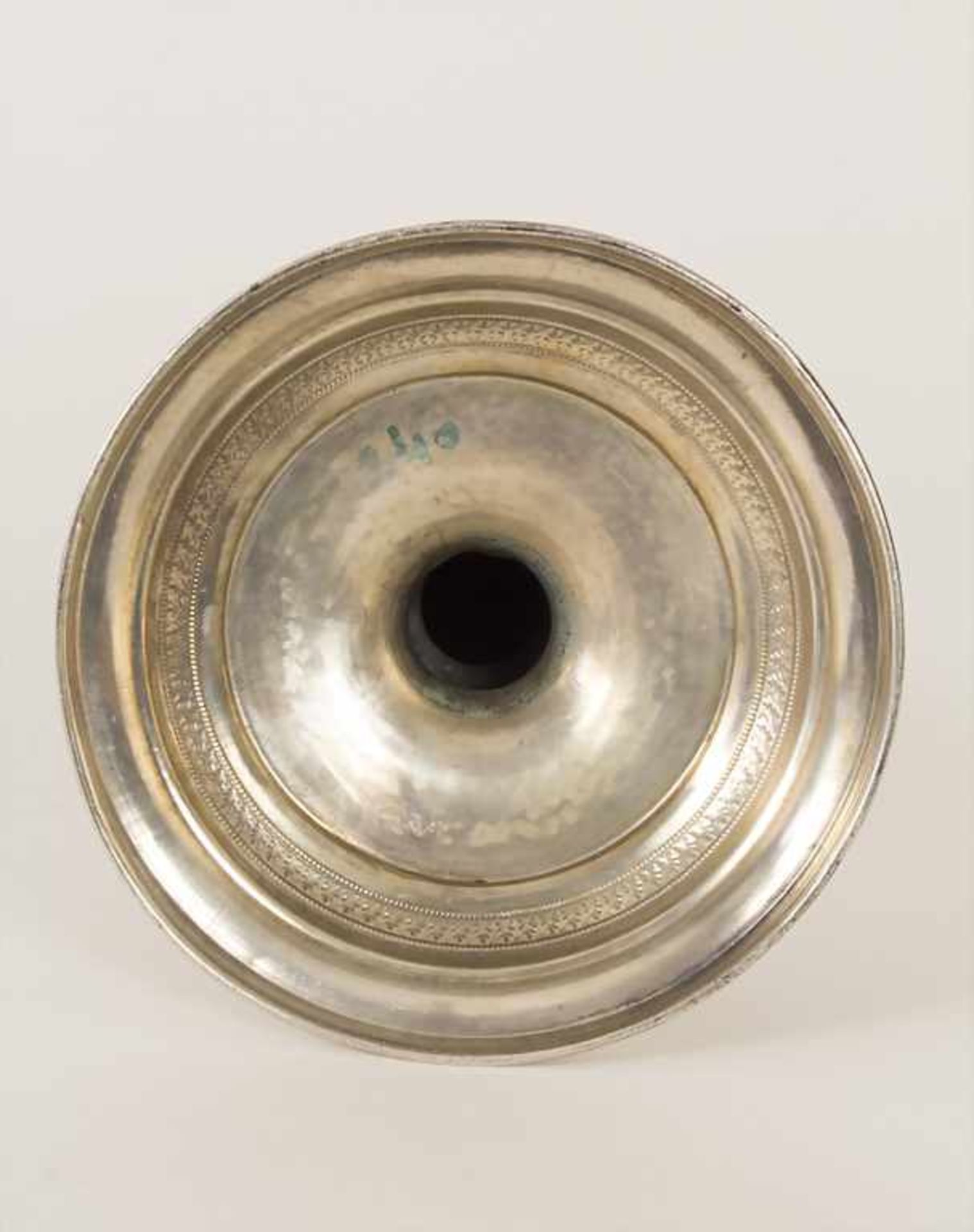 Biedermeier Leuchter / A Biedermeier candlestick, J. Schmidt, Wien, 1854Material: Silber 13 Lot, - Image 3 of 6