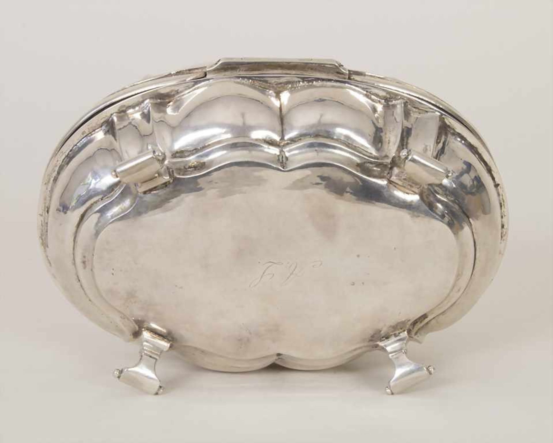 Barock Dose / A Baroque silver box, norddeutsch, 18. Jh.Material: Silber 13 Lot,Punzierung: - Bild 3 aus 5