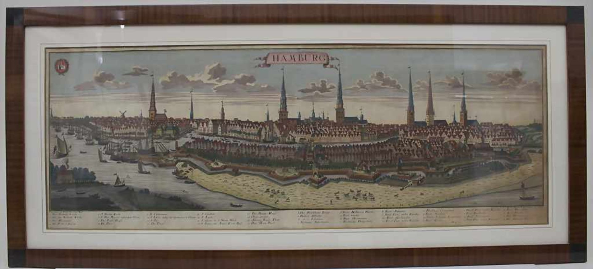 J.F. Probst (Wolff Erben), 'Historische Ansicht Hamburgs / A historic view of HamburgTechnik: - Image 2 of 4