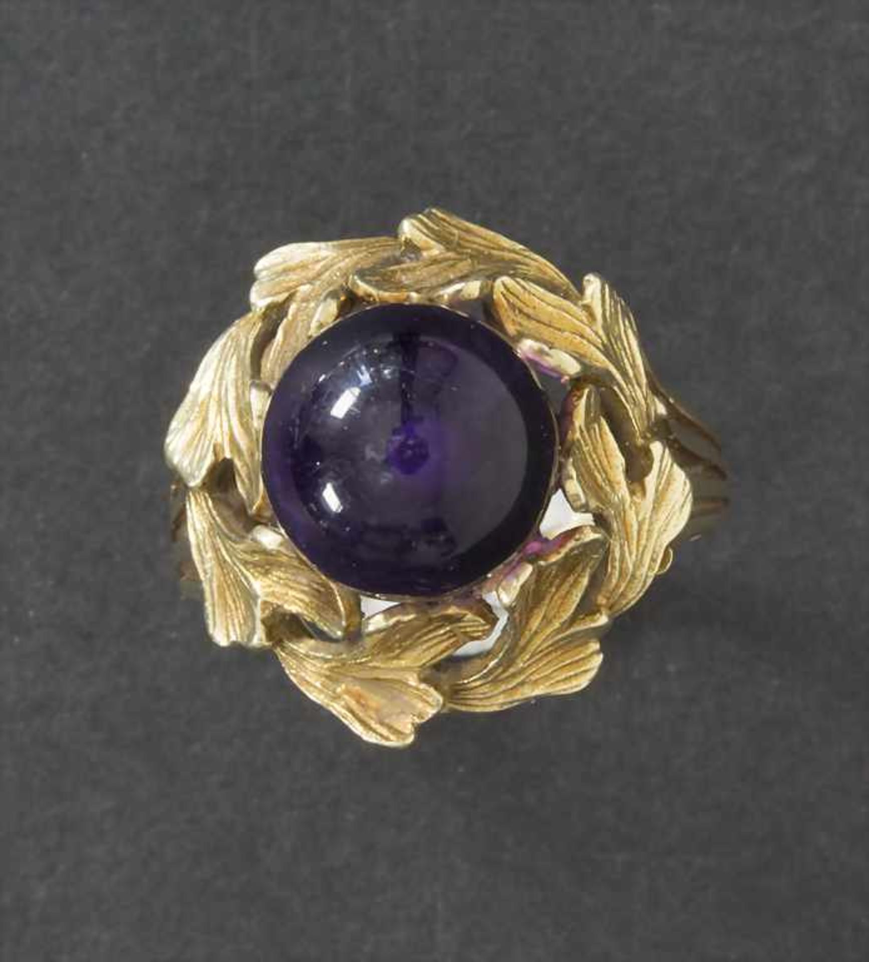 Damenring mit Amethyst / A ladies ring with amethystMaterial: Gold Au 585/000 14 Kt, Amethyst,