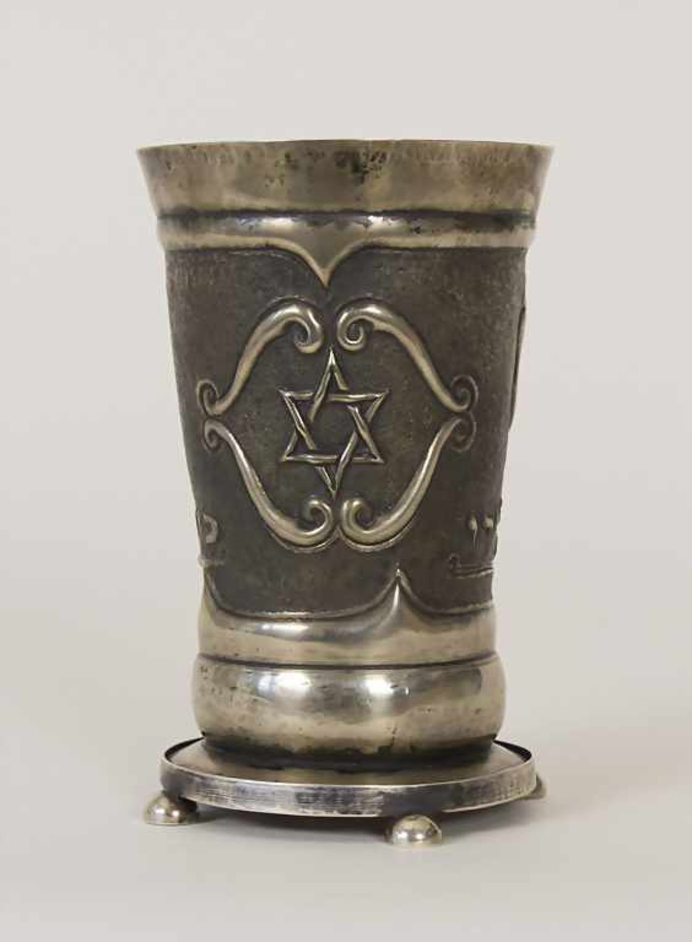 Kiddusch Becher / A silver Kiddush silver cup, Wien / Vienna, 1836Material: Silber 13 Lot,