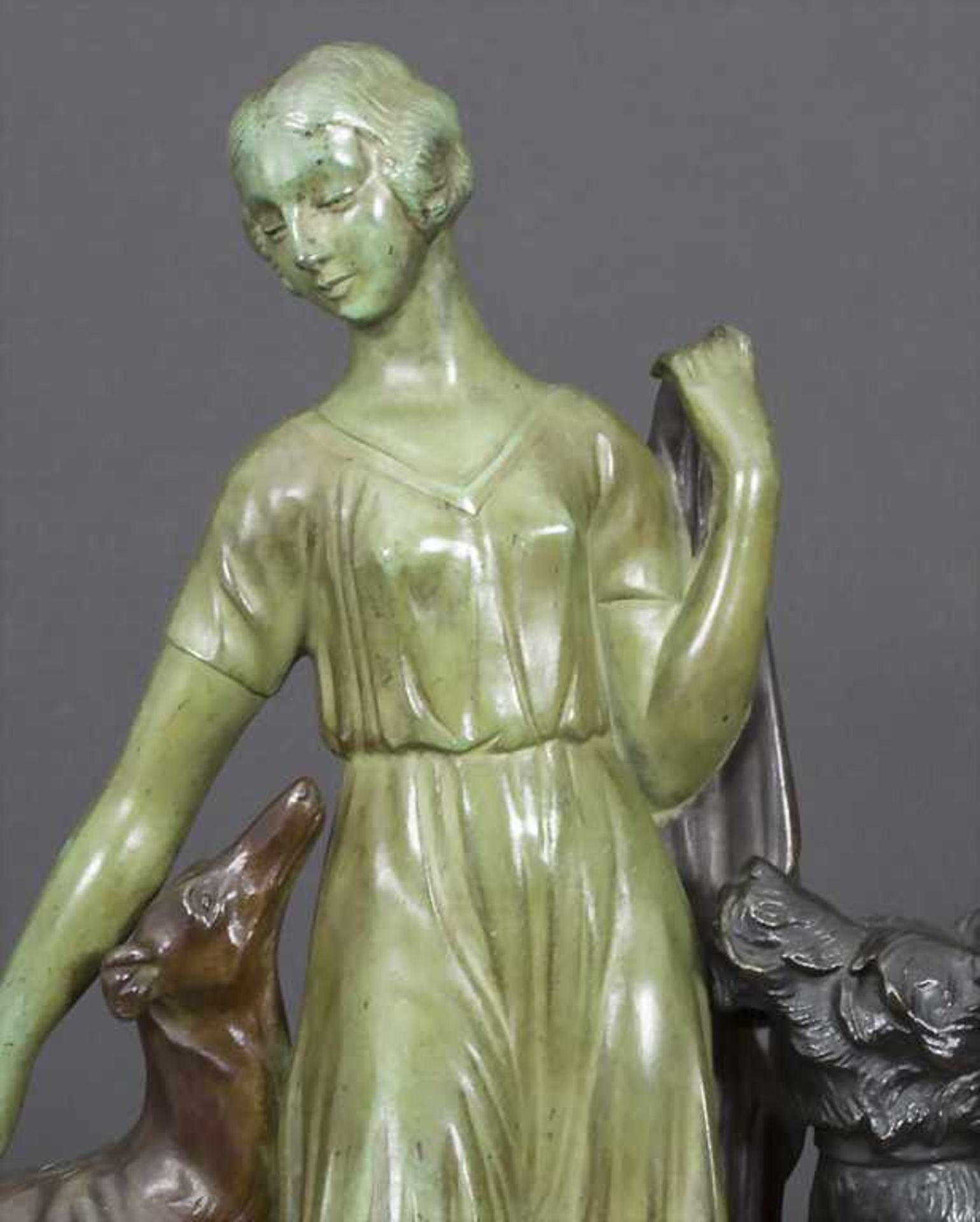 Art Déco Skulptur, An Art Deco Sculpture, Zoltan Kovats (1882-1952)Material: Bronze, partiell - Bild 4 aus 4