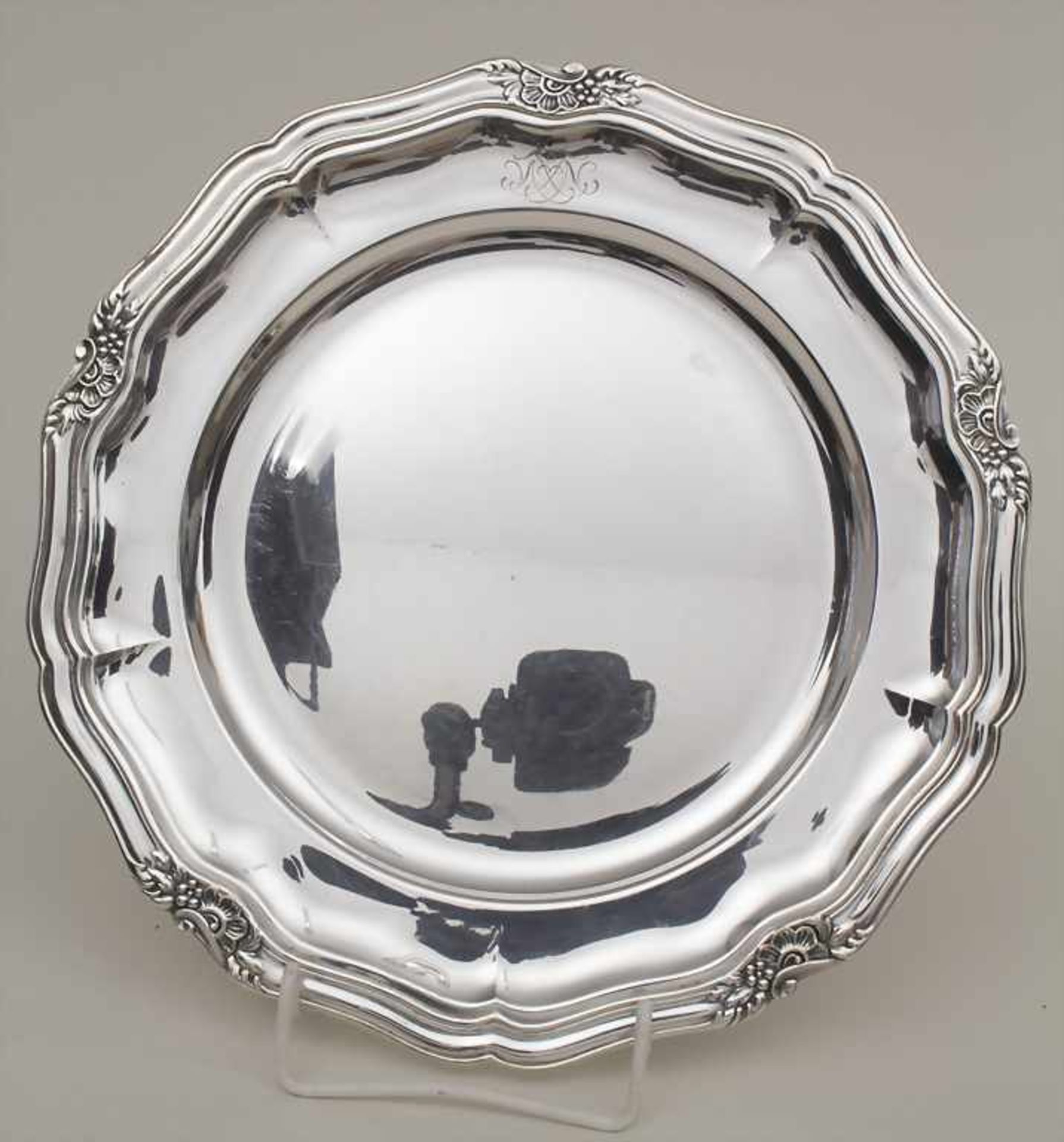 8 Platzteller / 8 silver underplates, Carl M. Cohr, Fredericia, Dänemark / Denmark, 1936Material: - Image 21 of 25