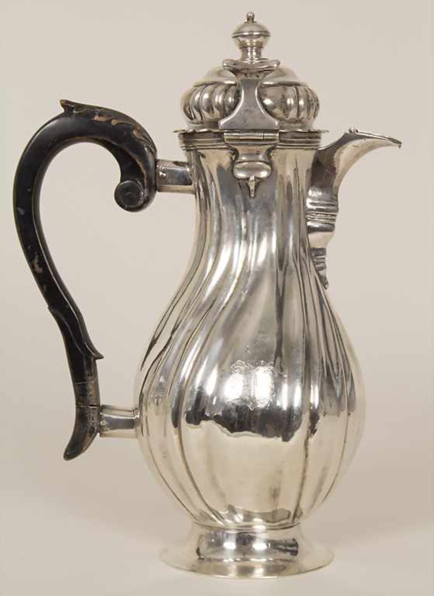 Barock Kaffeekanne / A Baroque silver coffee pot, Joh. Christian Girschner, Augsburg, 1749-