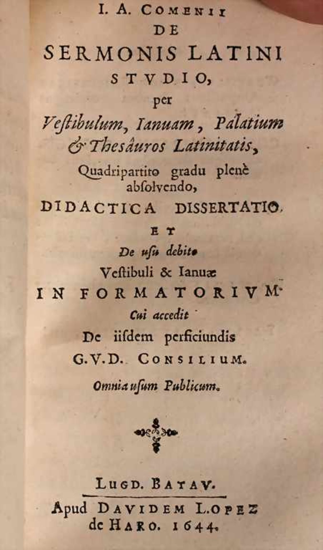 Ioannis Amos Comenius, Sammelband mit 4 Bänden, 1644-1663Bestehend aus den Bänden:Pansophiae - Image 4 of 5