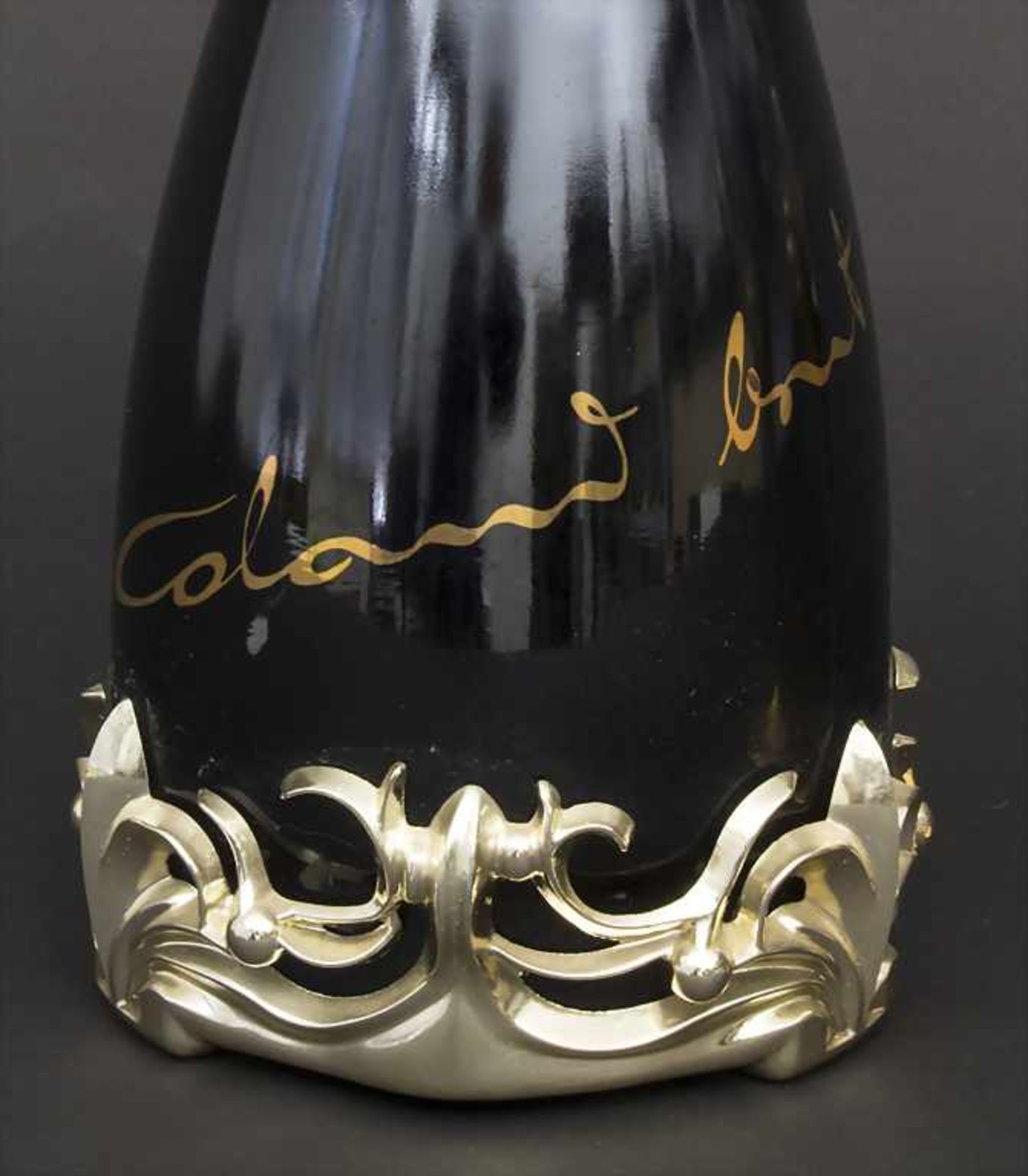 Sektflasche mit zwei Flöten / A champagne bottle with 2 glasses, Luigi Colani, - Bild 2 aus 5