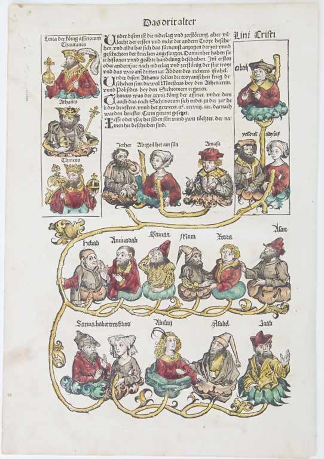 Hartmann Schedel (1140-1514), 34 Blätter aus: Schedelsche Weltchronik / 34 sheets from 'Schedel'sche